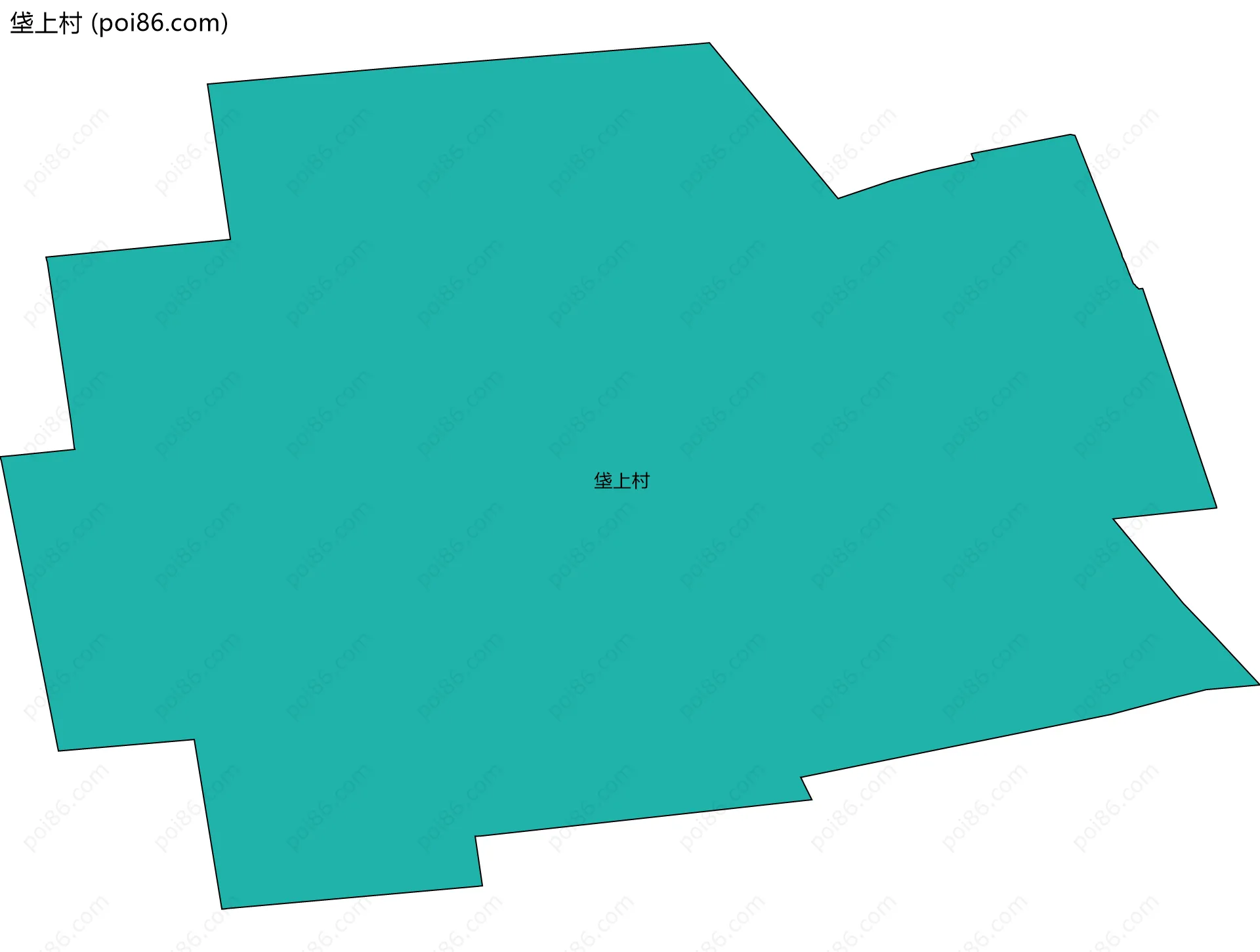 垡上村边界地图