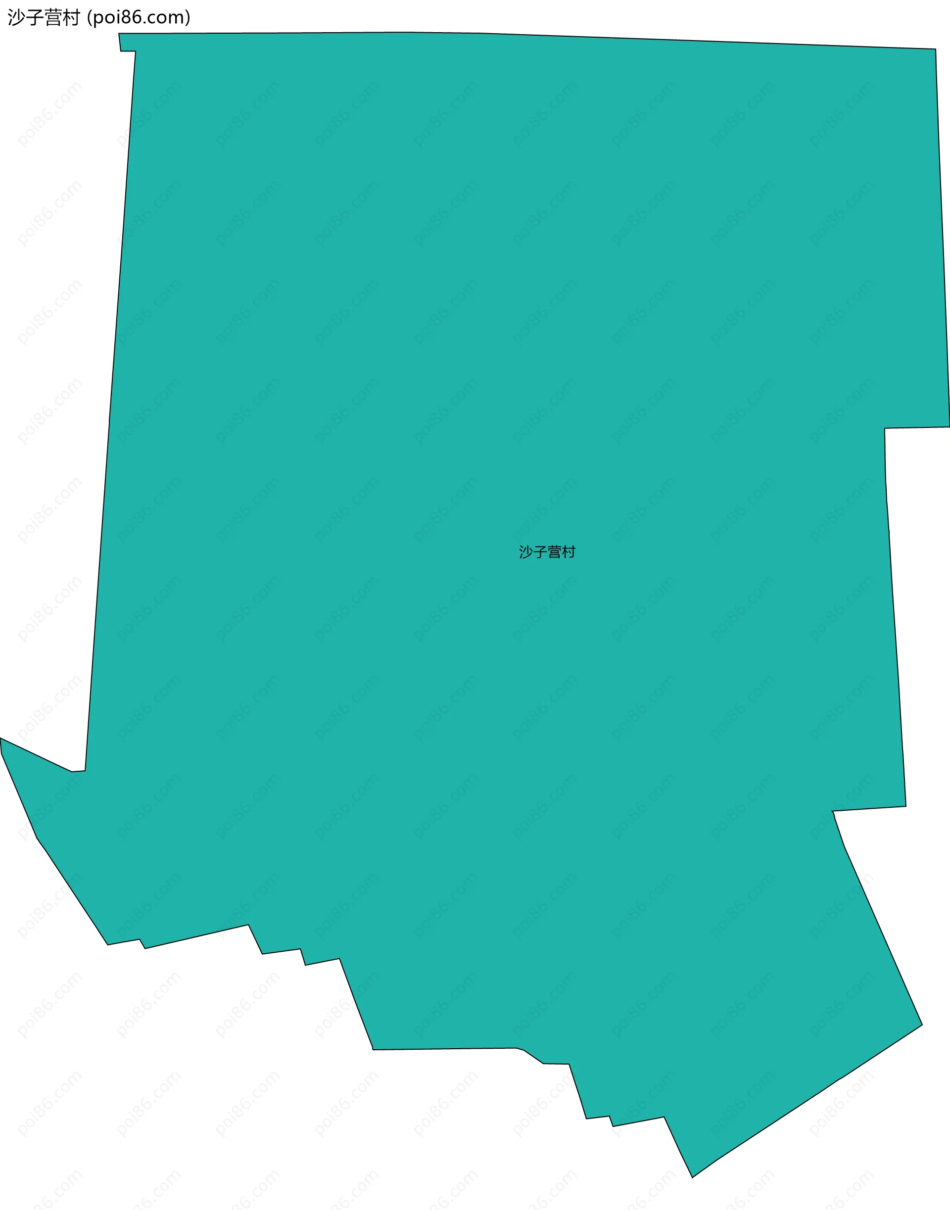 沙子营村边界地图