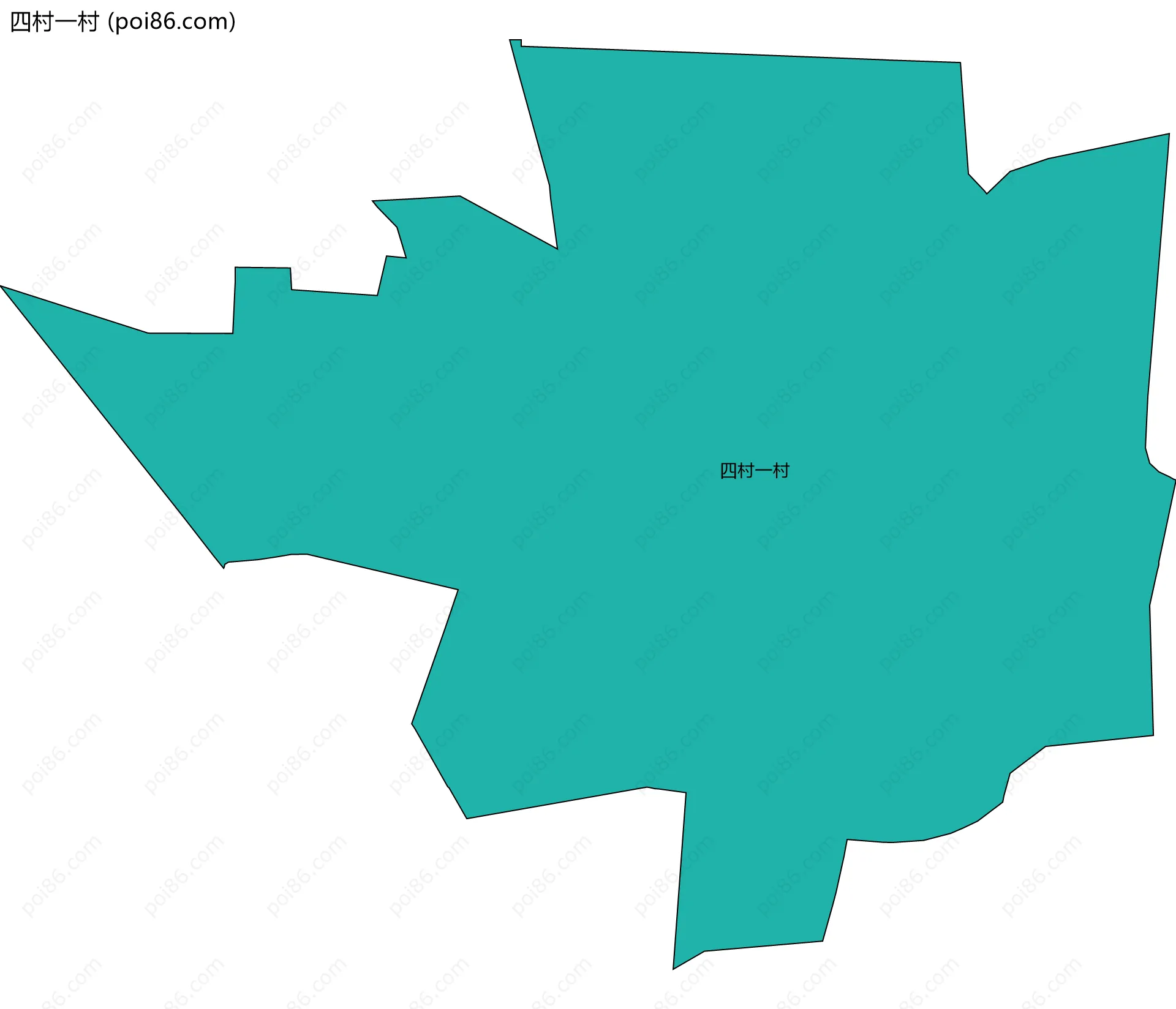 四村一村边界地图