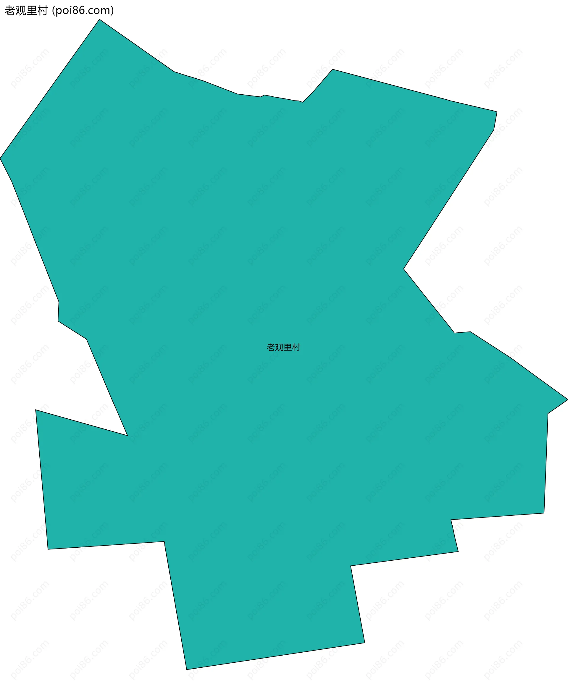 老观里村边界地图