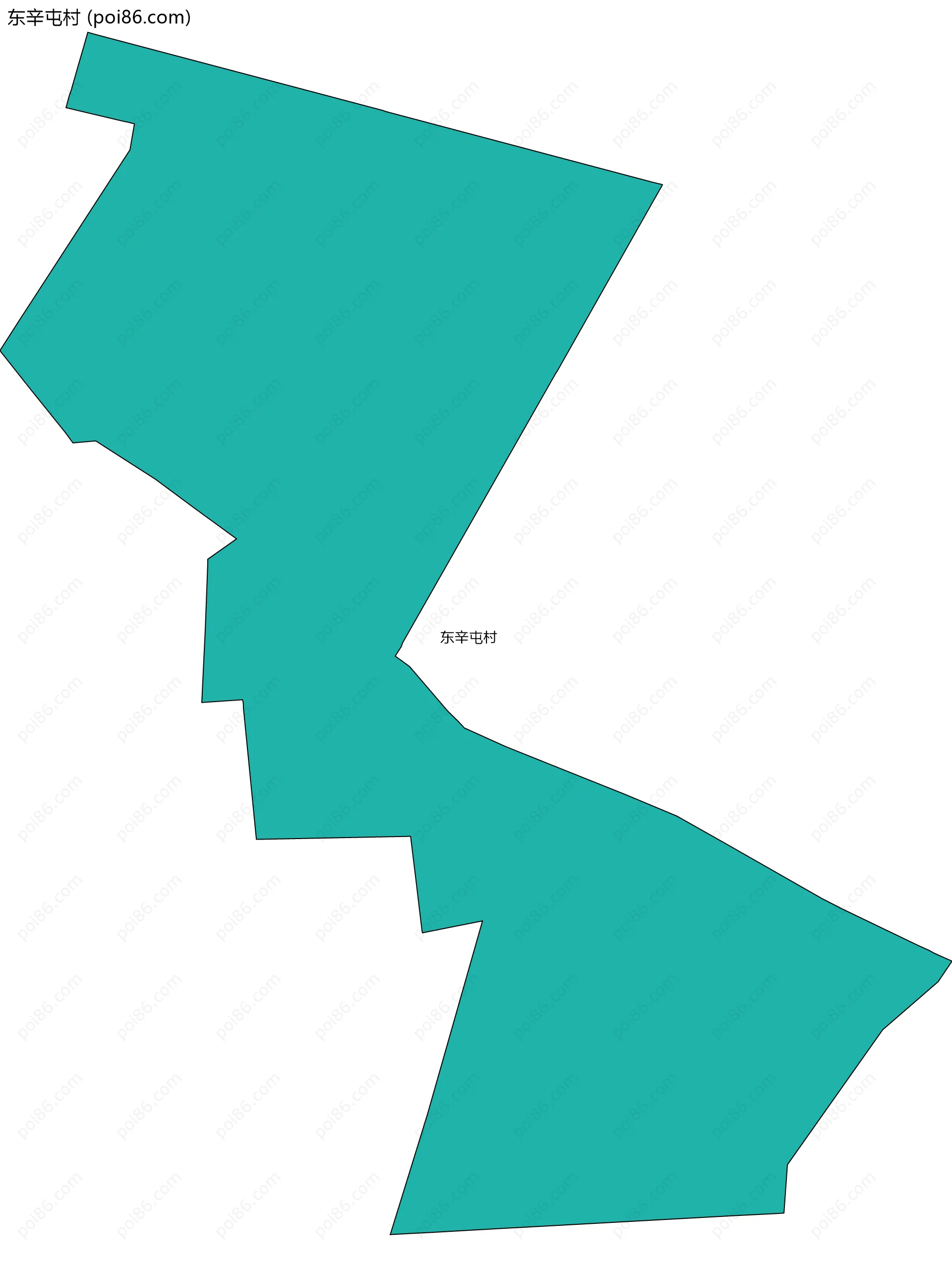 东辛屯村边界地图