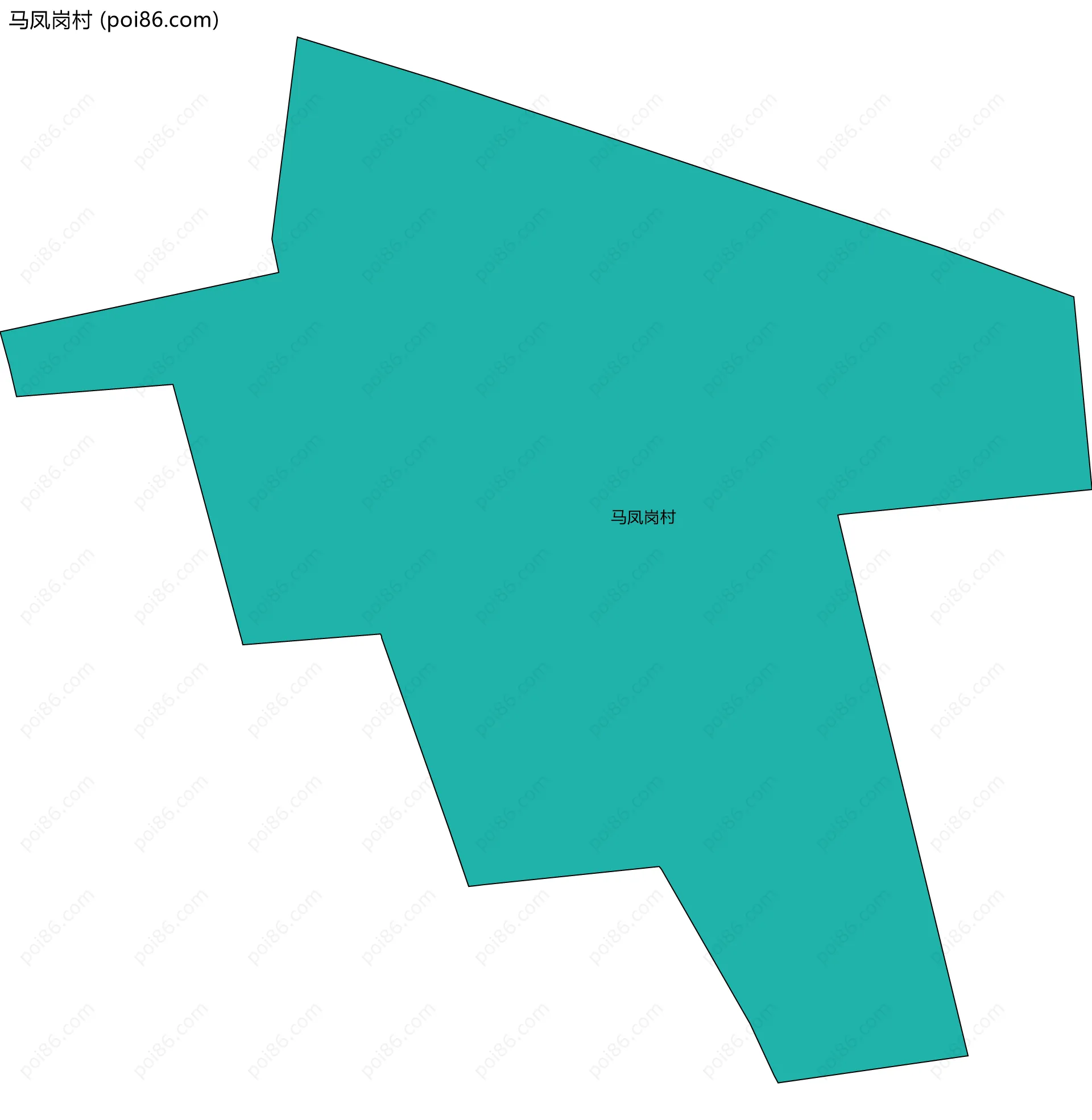 马凤岗村边界地图