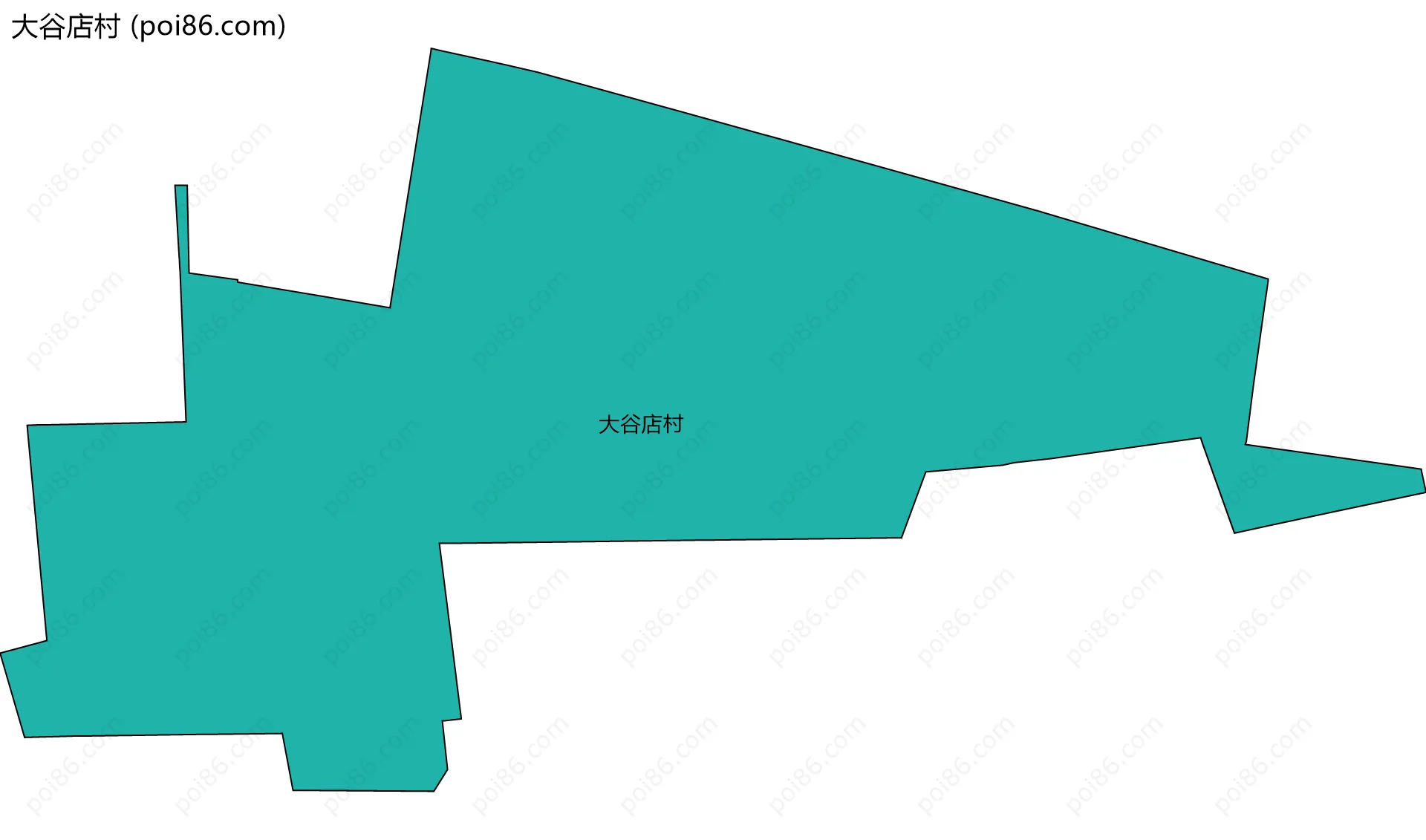 大谷店村边界地图