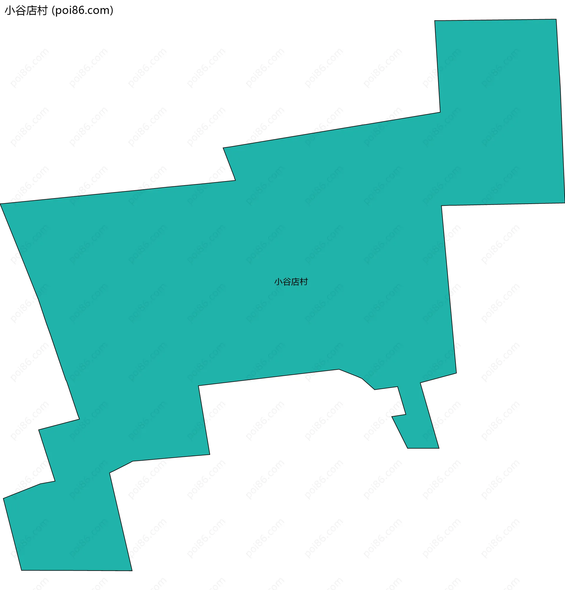 小谷店村边界地图