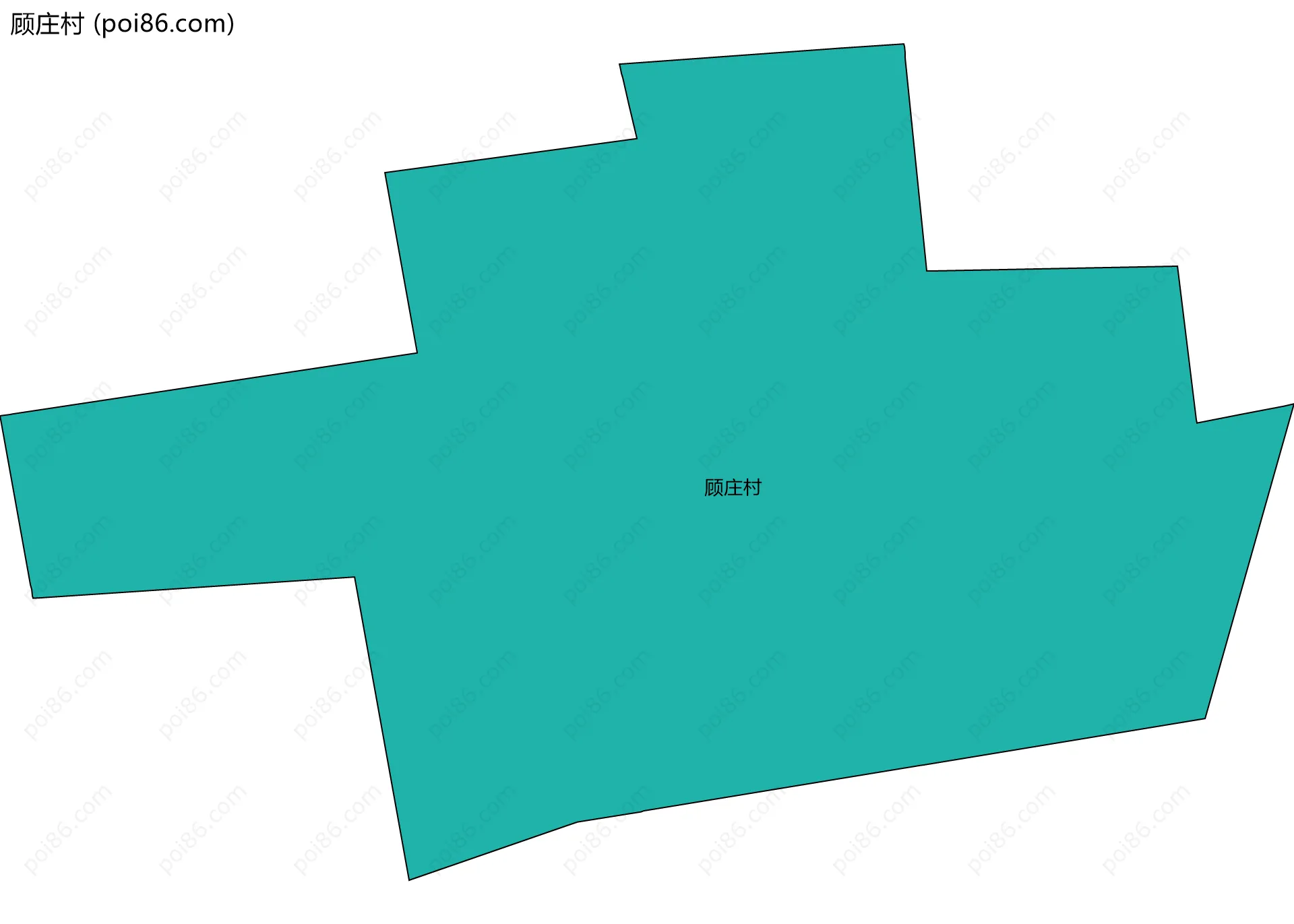 顾庄村边界地图