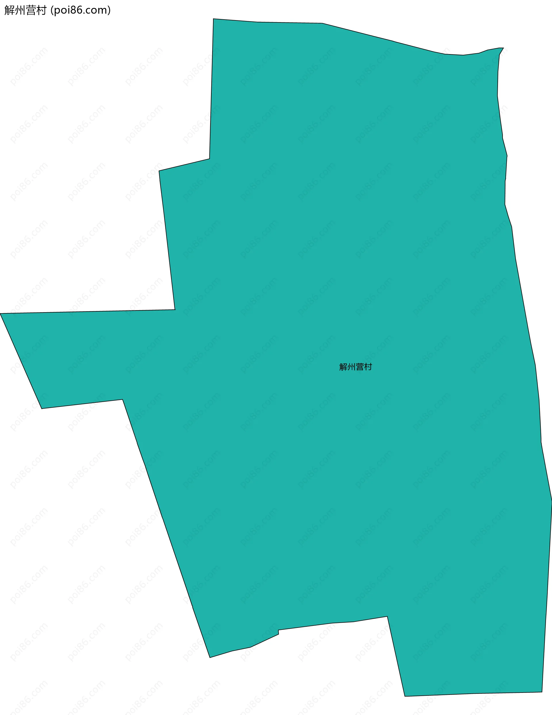 解州营村边界地图
