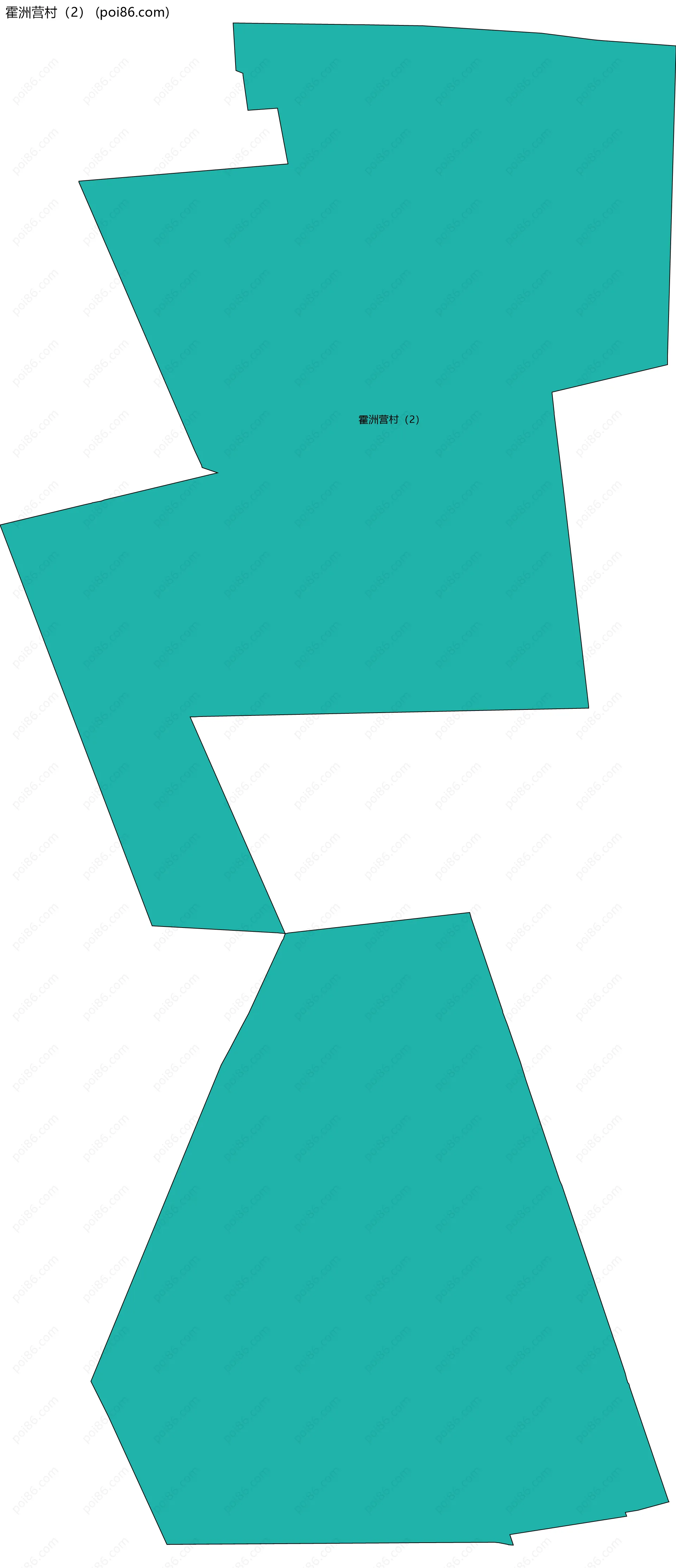 霍洲营村（2）边界地图