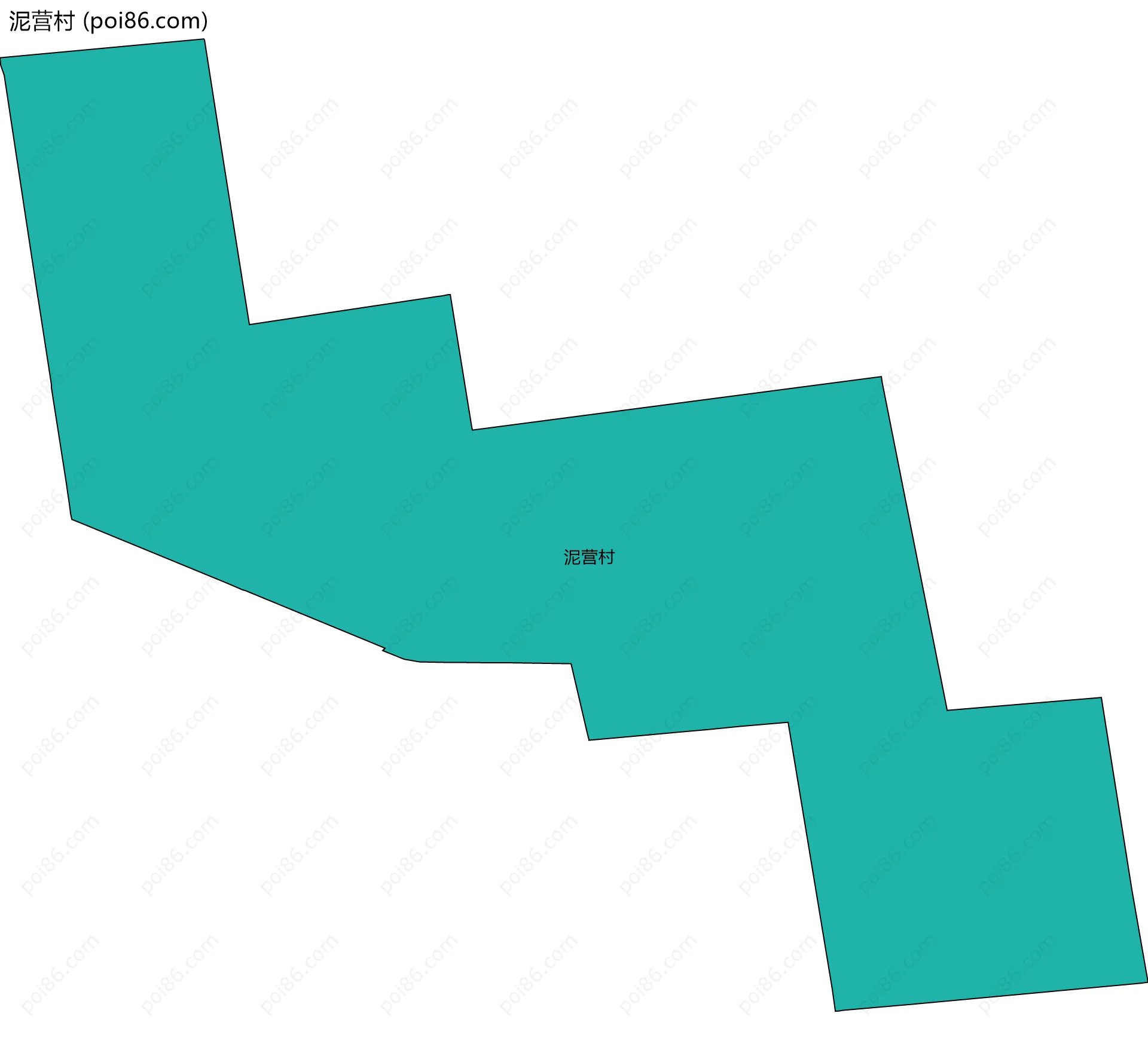 泥营村边界地图