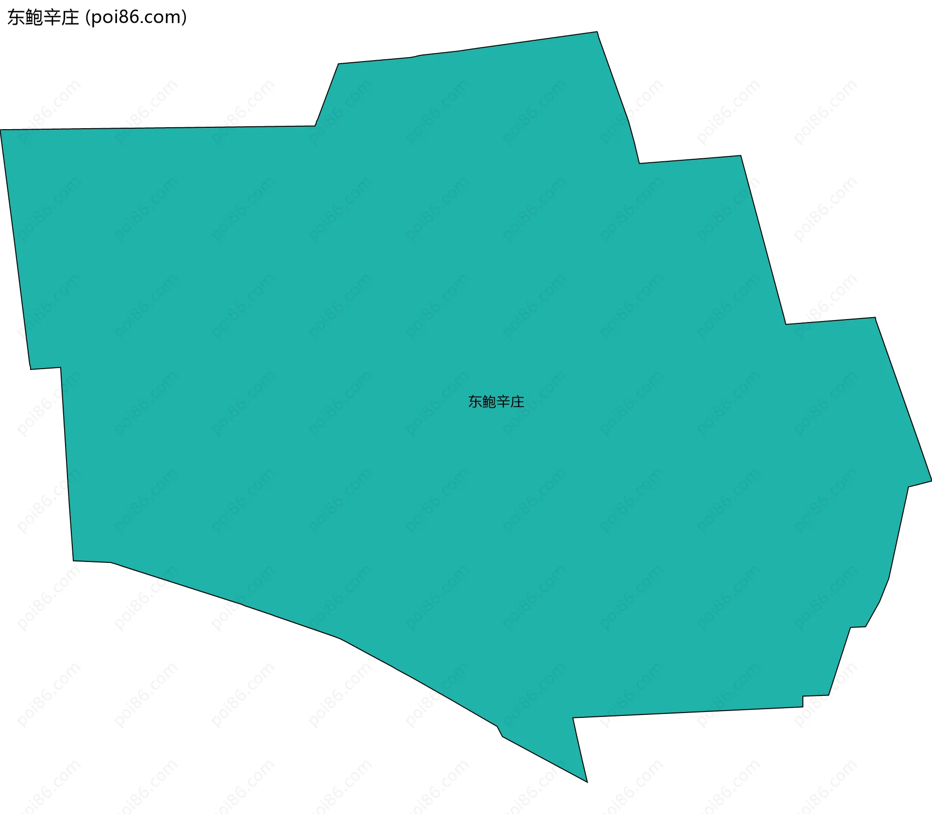 东鲍辛庄边界地图