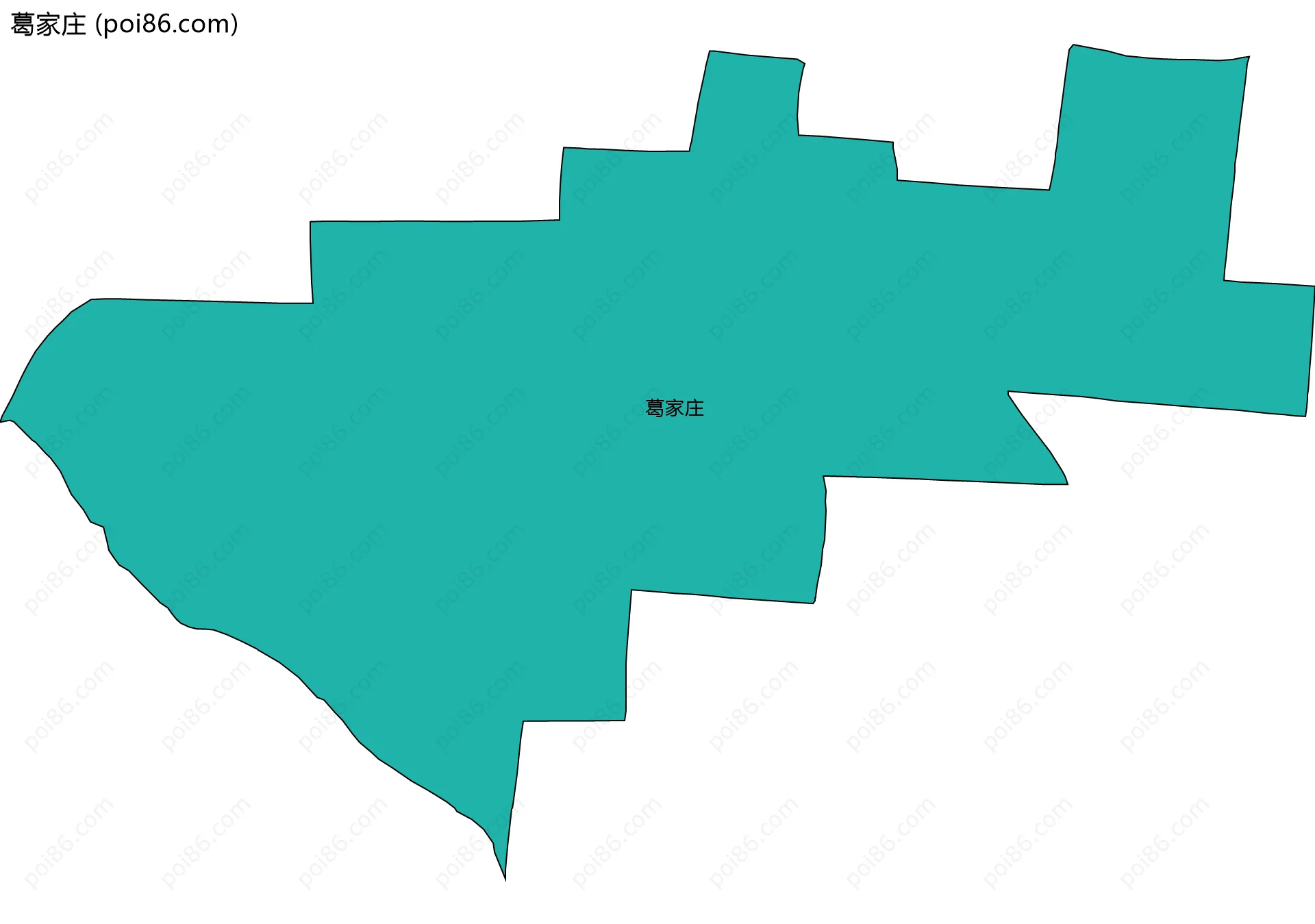 葛家庄边界地图