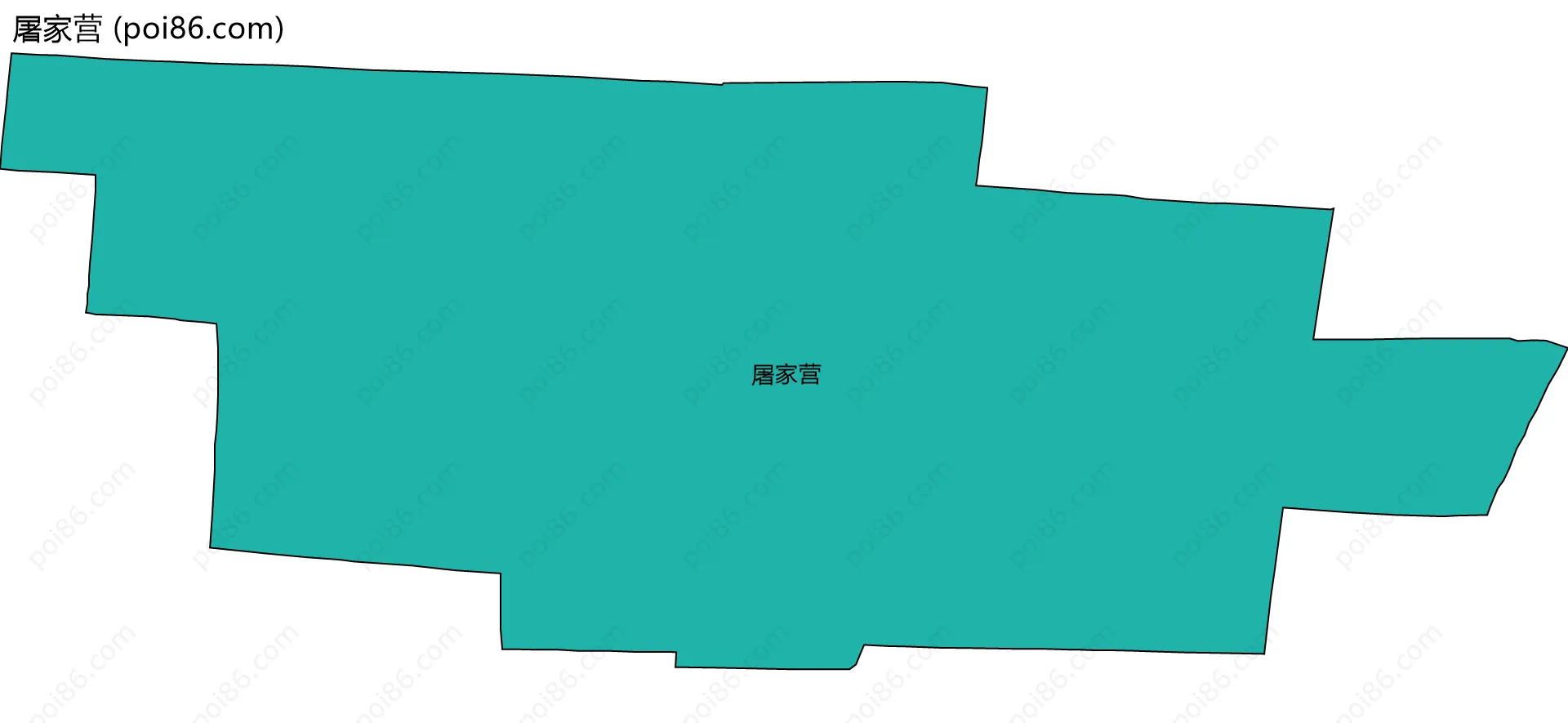 屠家营边界地图