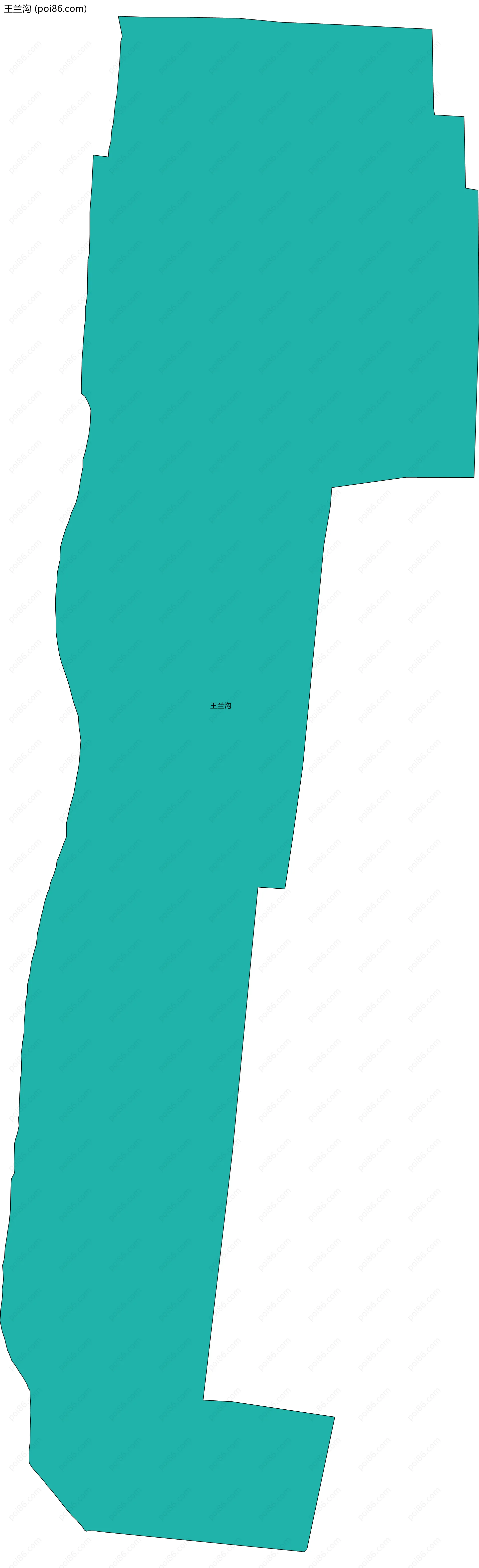 王兰沟边界地图