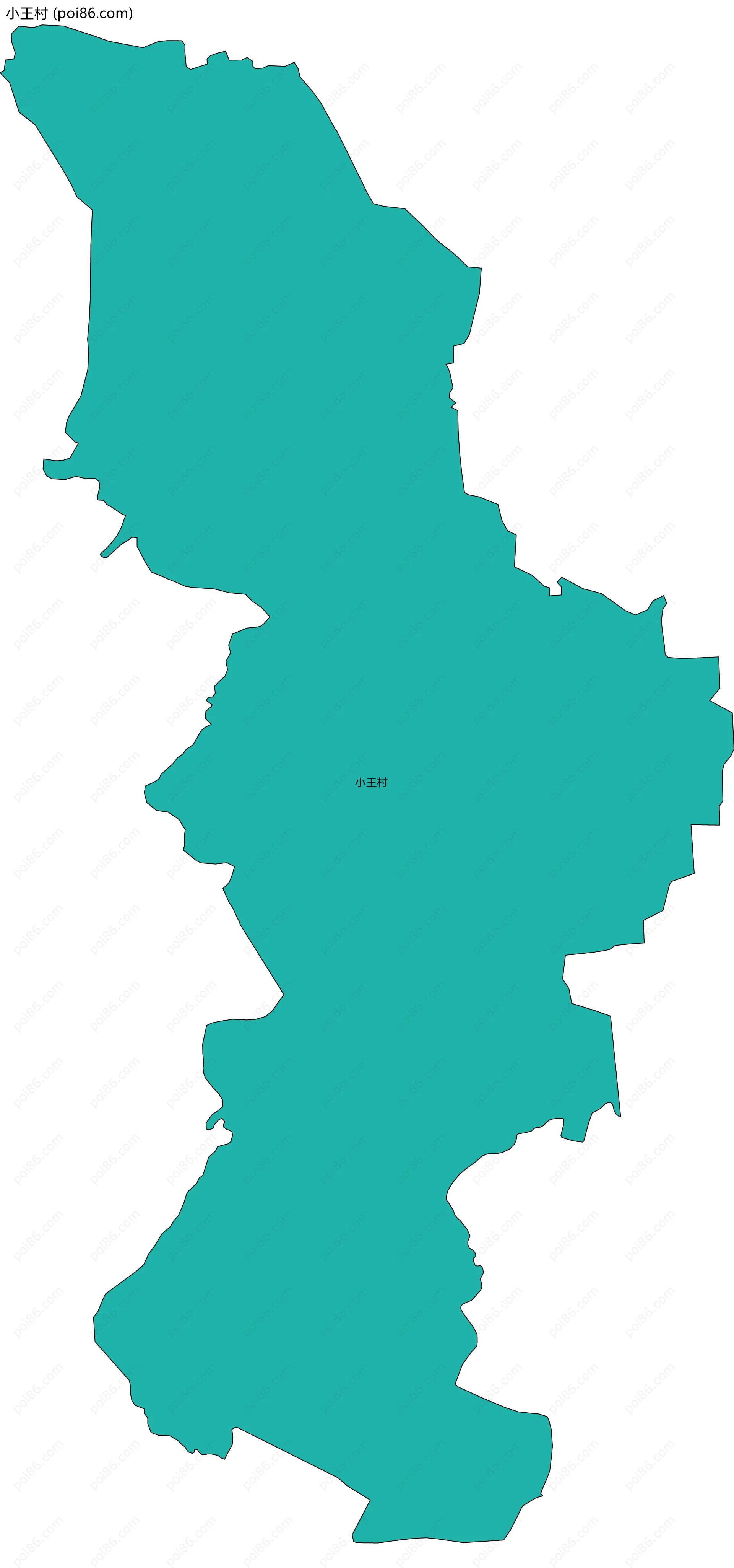 小王村边界地图