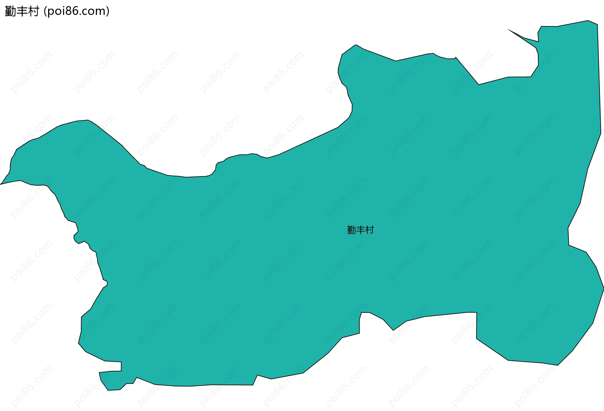 勤丰村边界地图