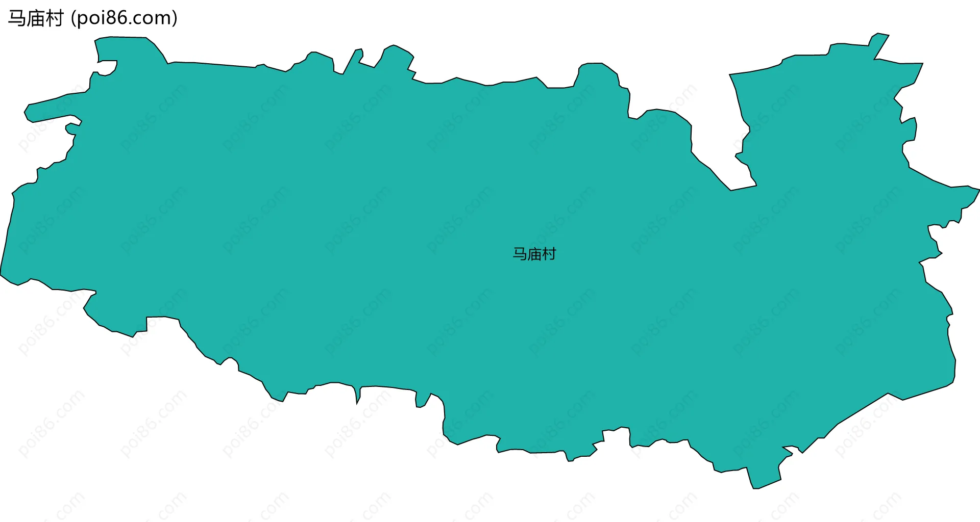 马庙村边界地图