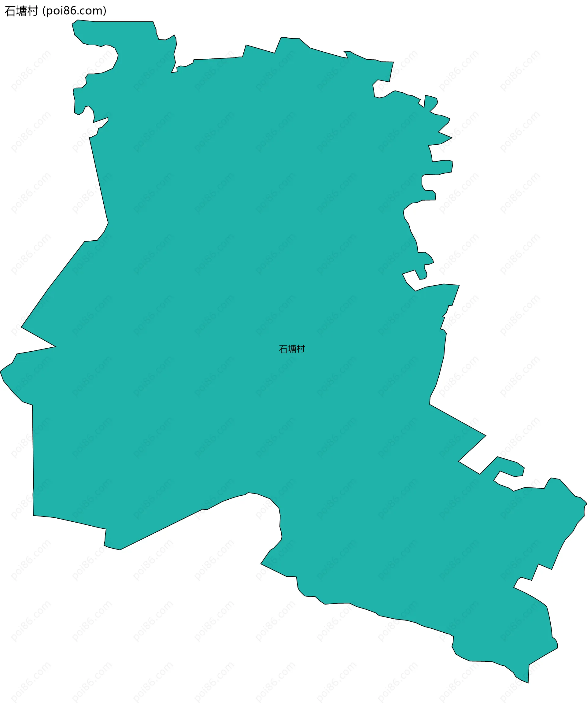 石塘村边界地图