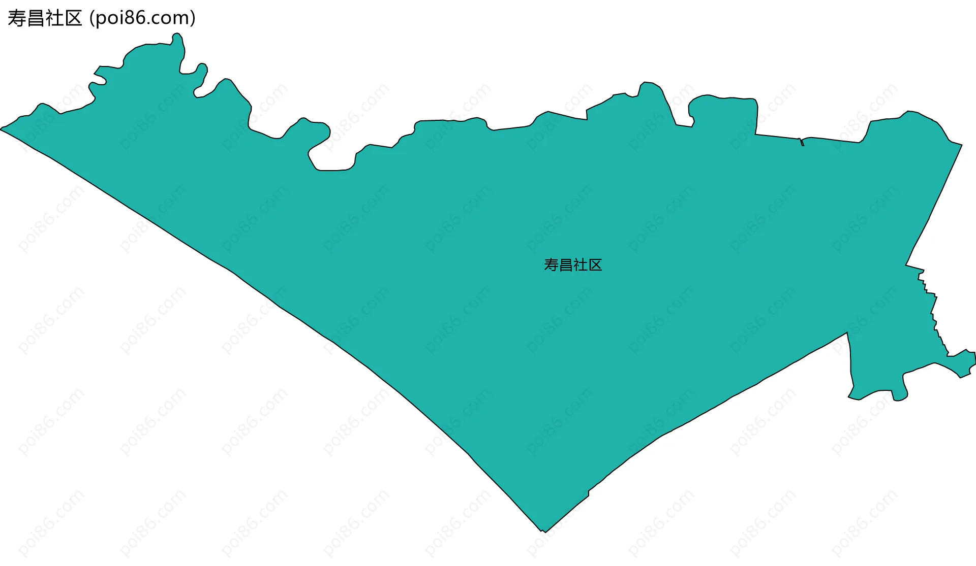 寿昌社区边界地图