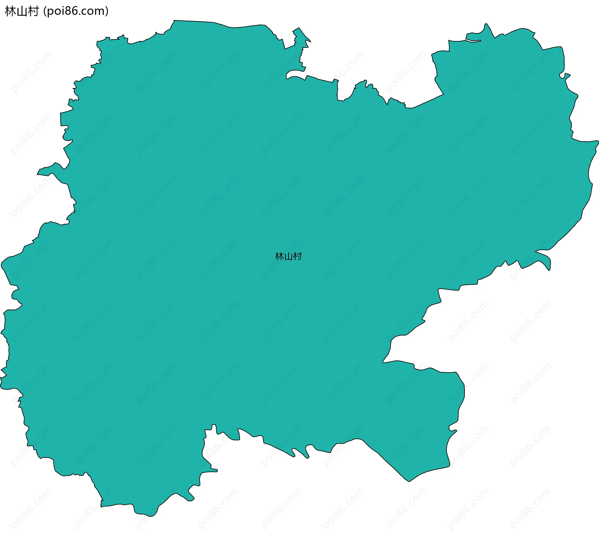 林山村边界地图