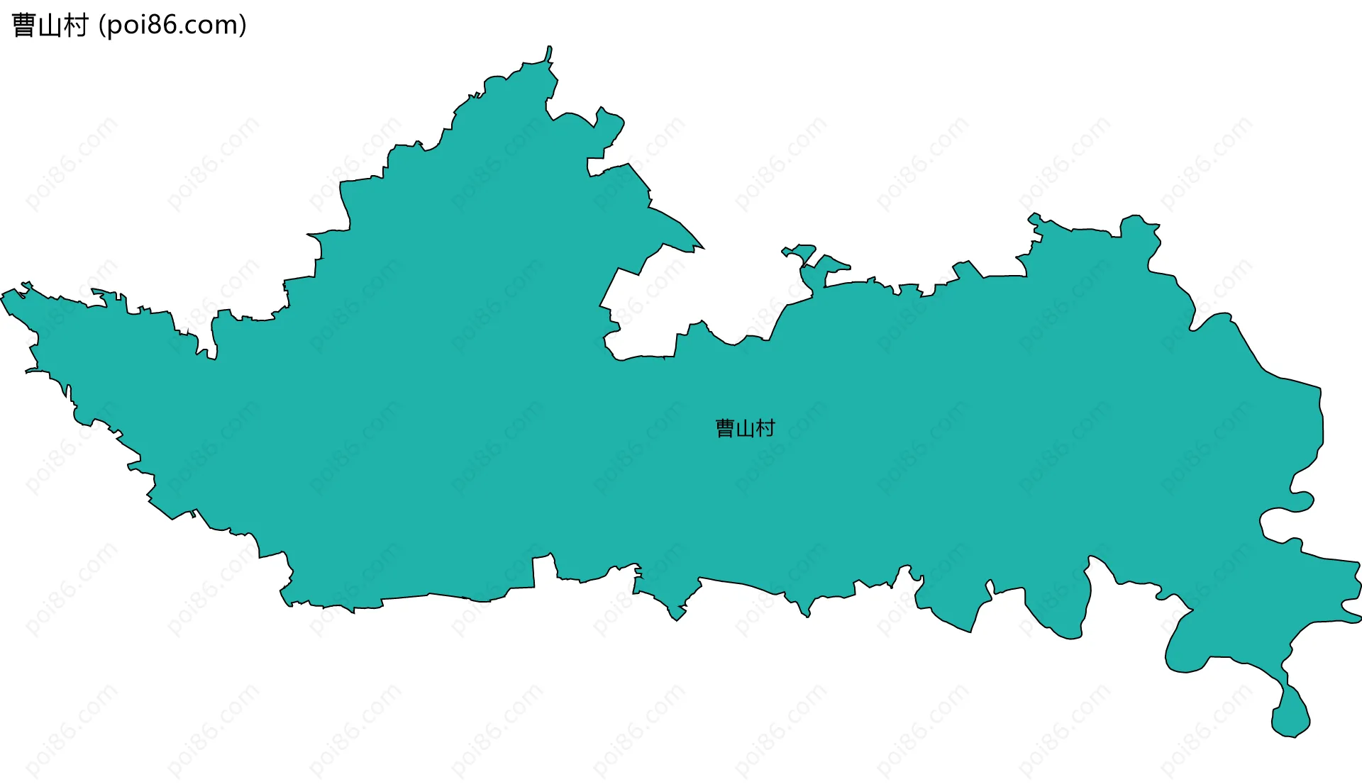 曹山村边界地图