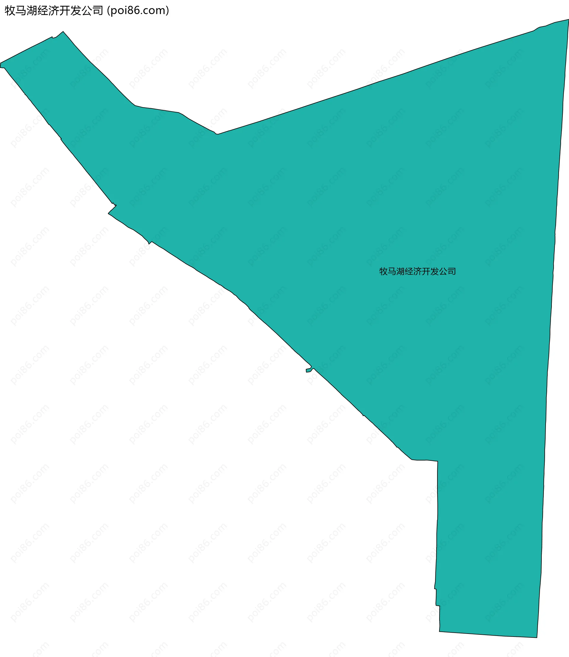 牧马湖经济开发公司边界地图