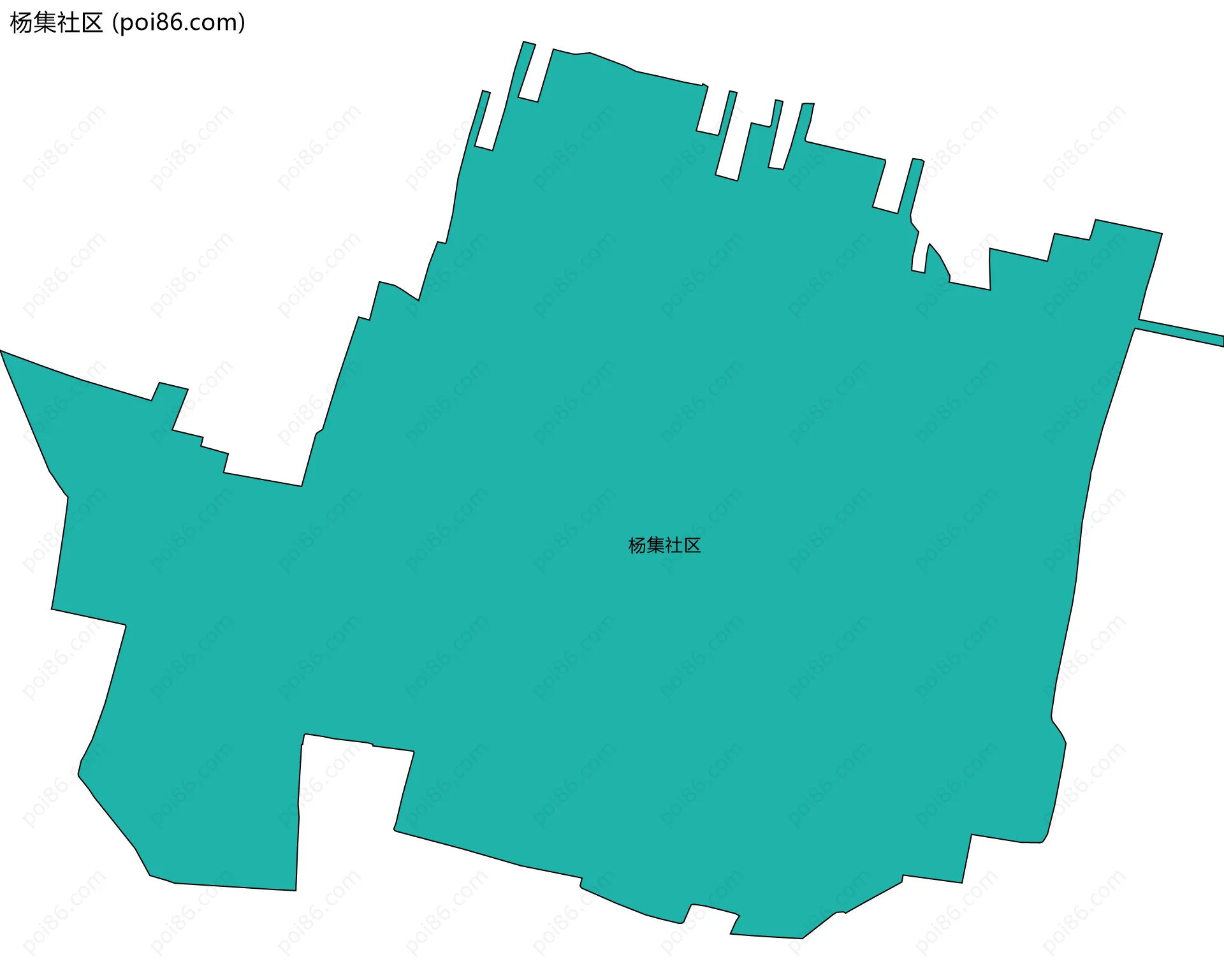 杨集社区边界地图
