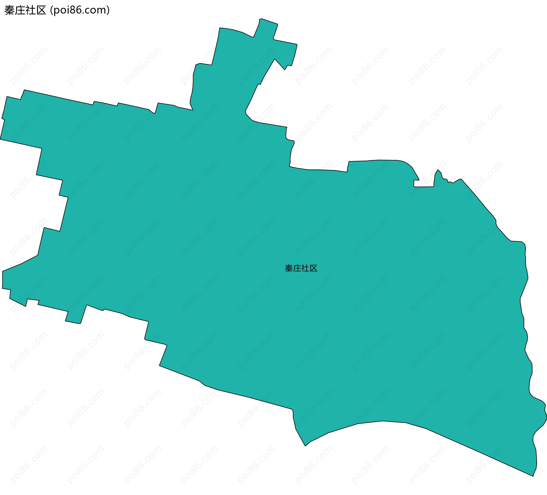 秦庄社区边界地图