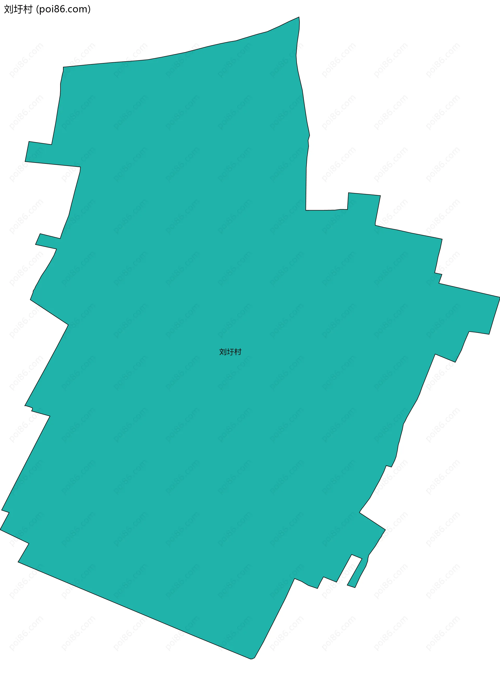 刘圩村边界地图