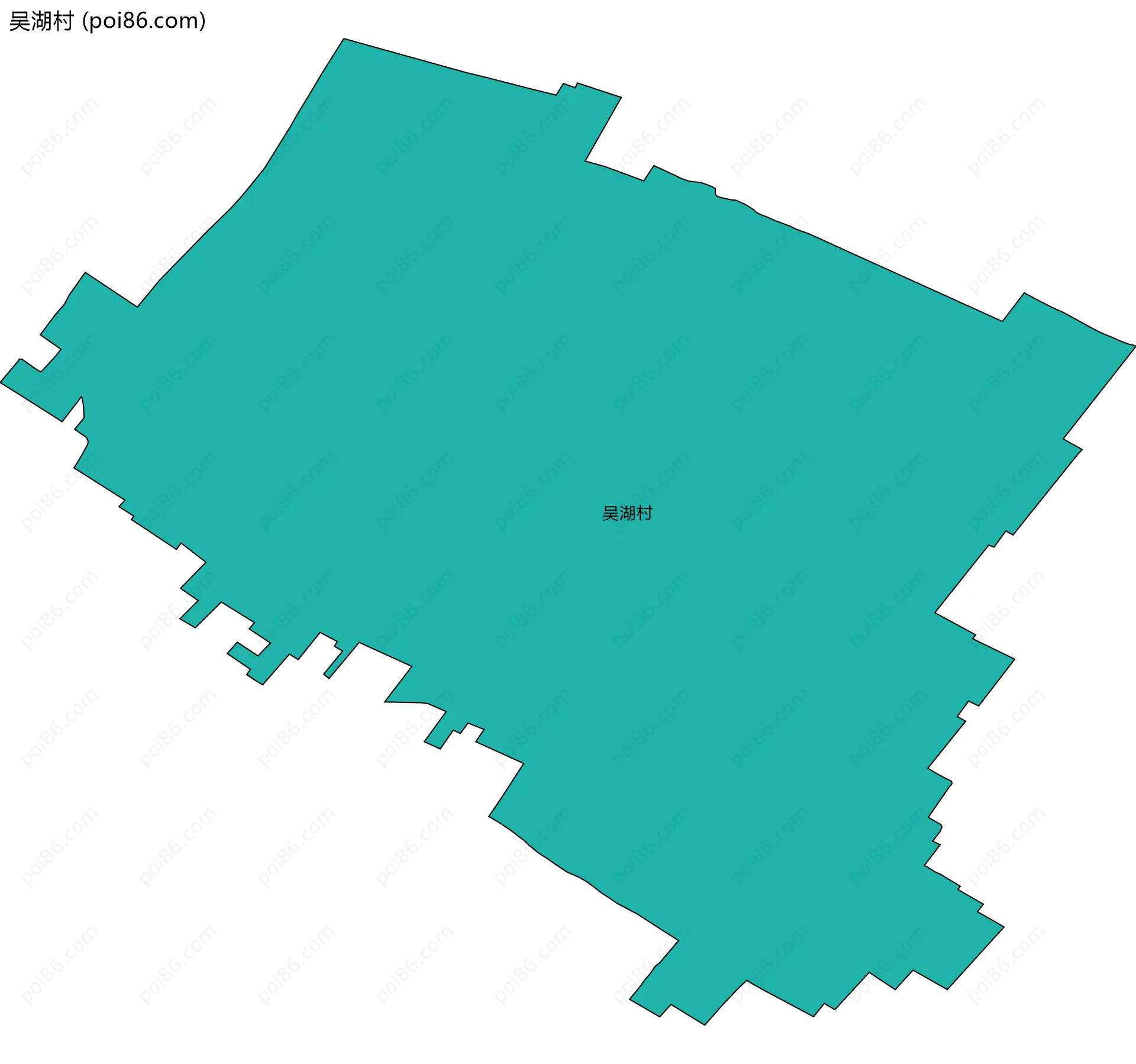 吴湖村边界地图