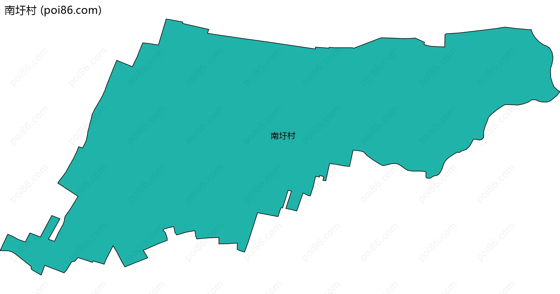 南圩村边界地图