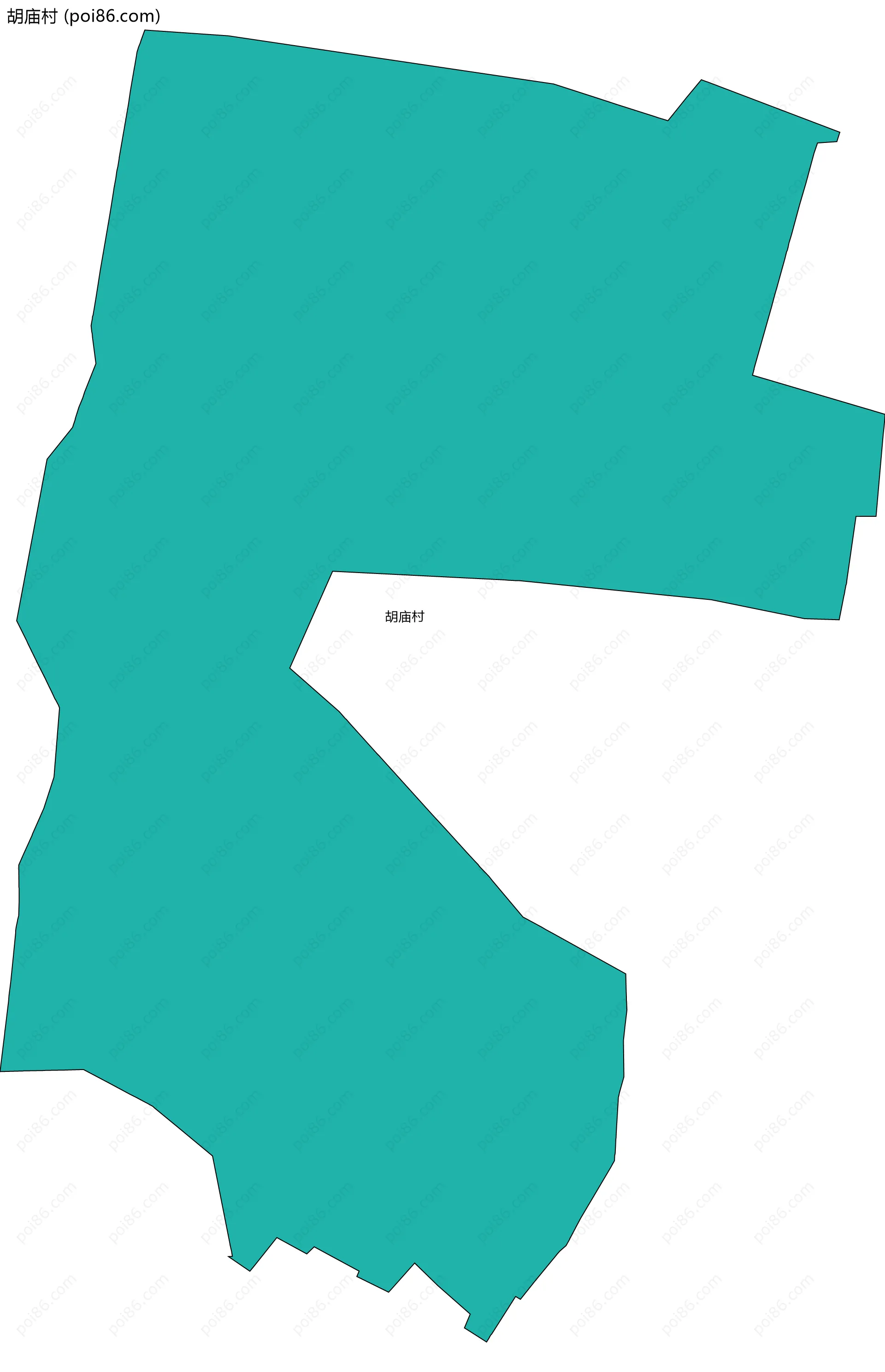 胡庙村边界地图