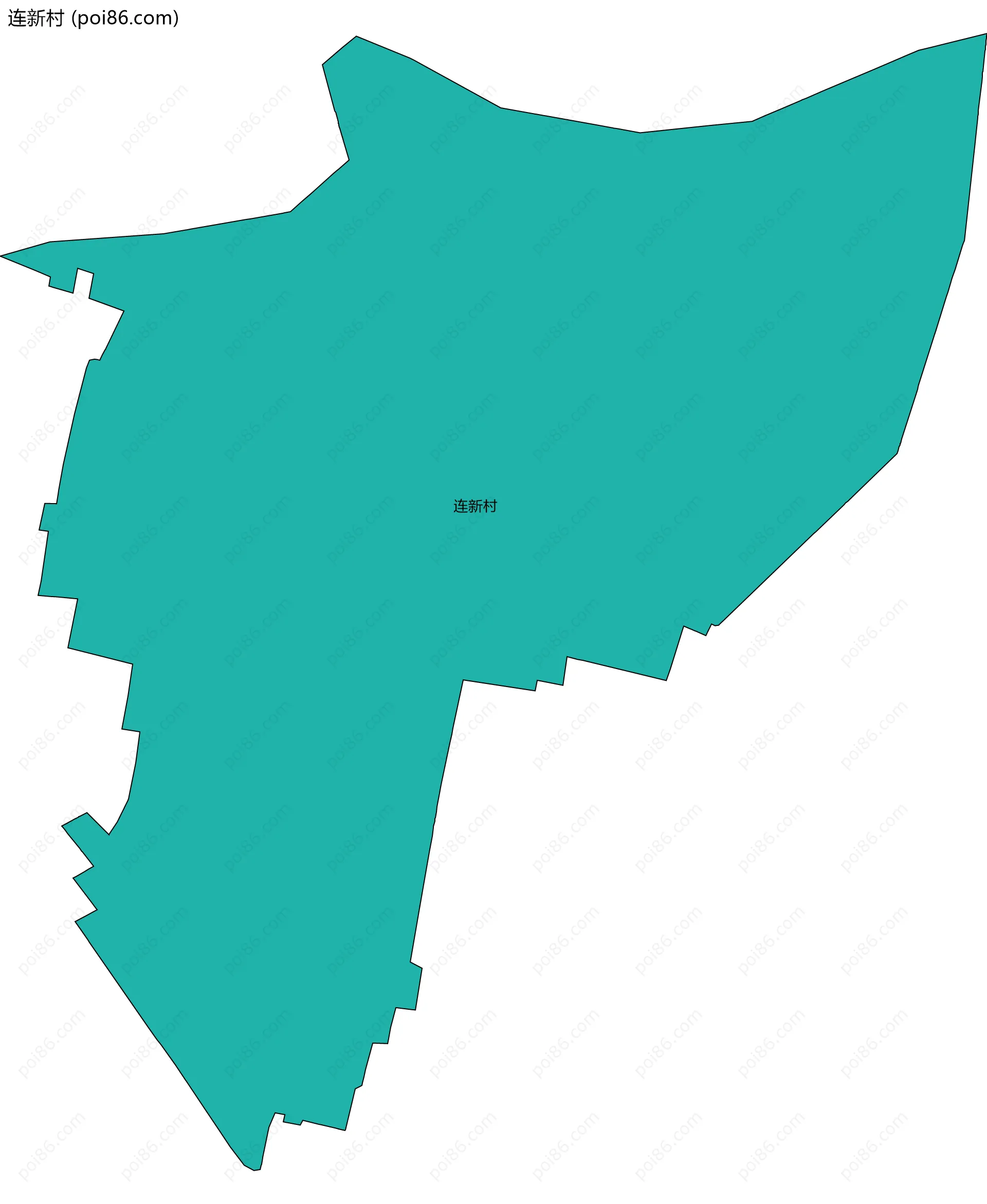连新村边界地图