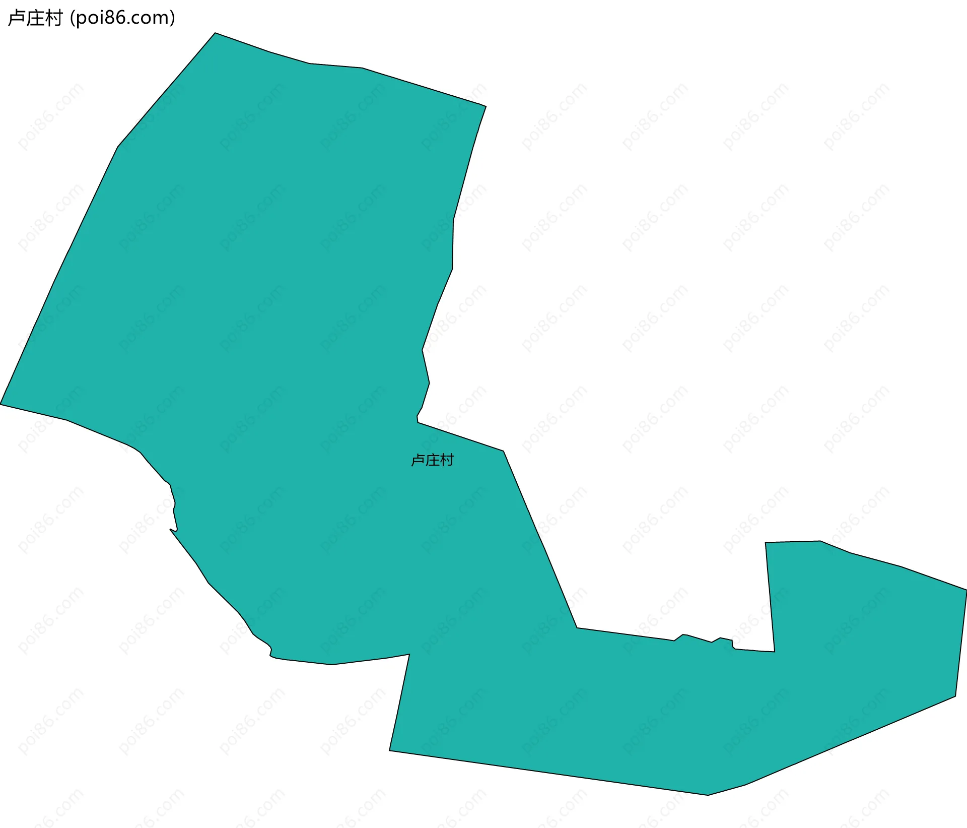 卢庄村边界地图
