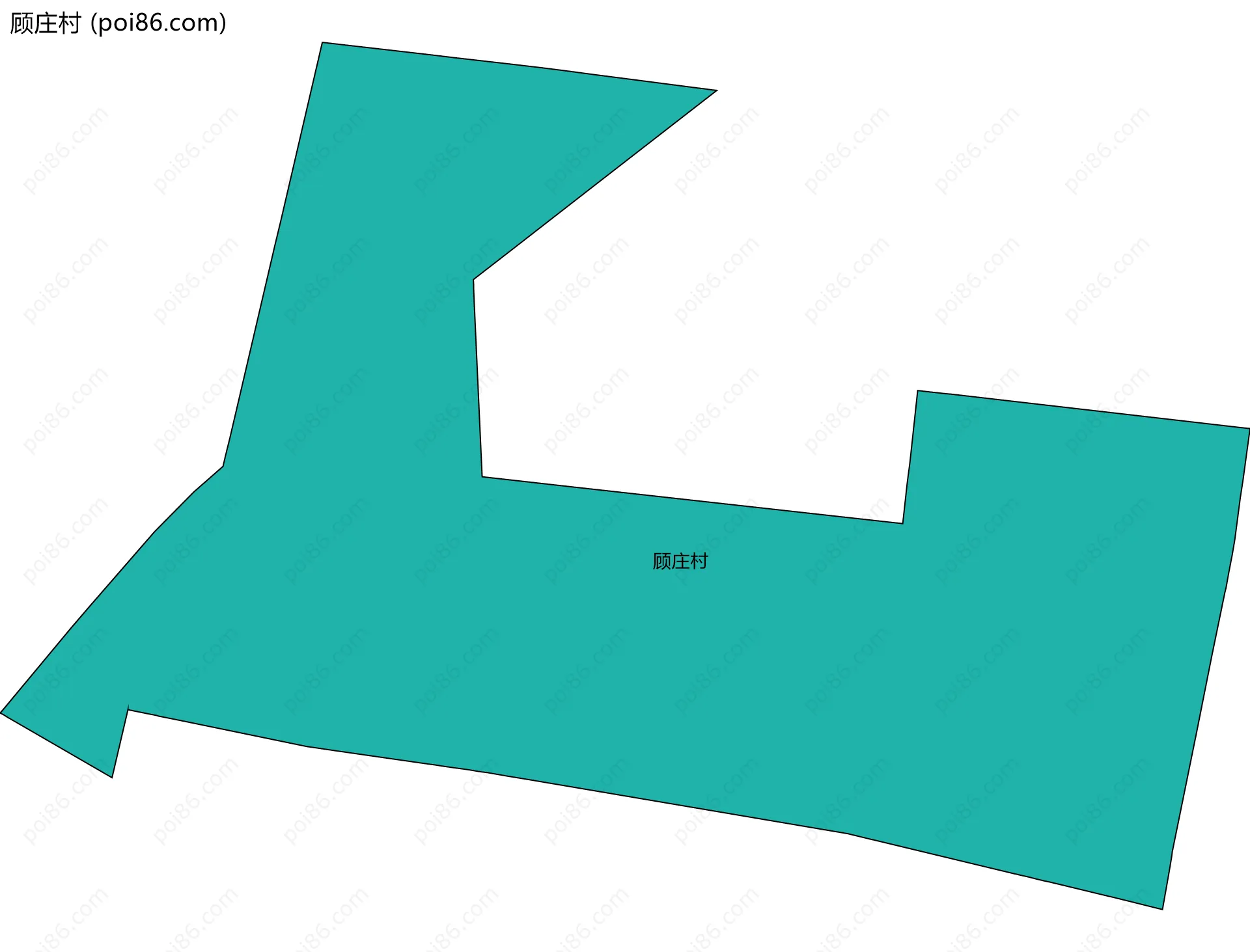 顾庄村边界地图