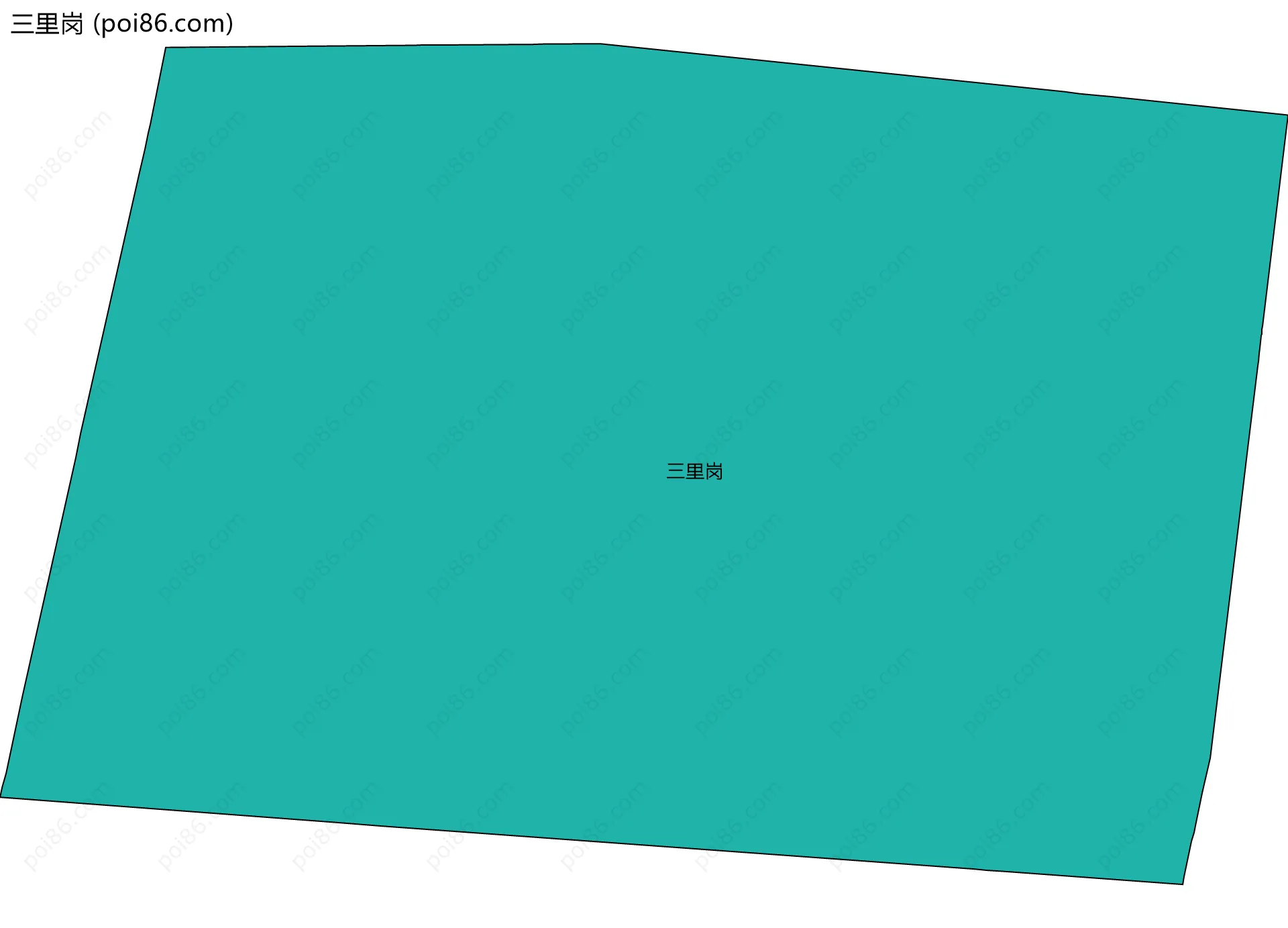 三里岗边界地图