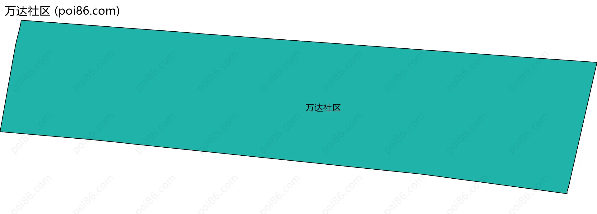 万达社区边界地图