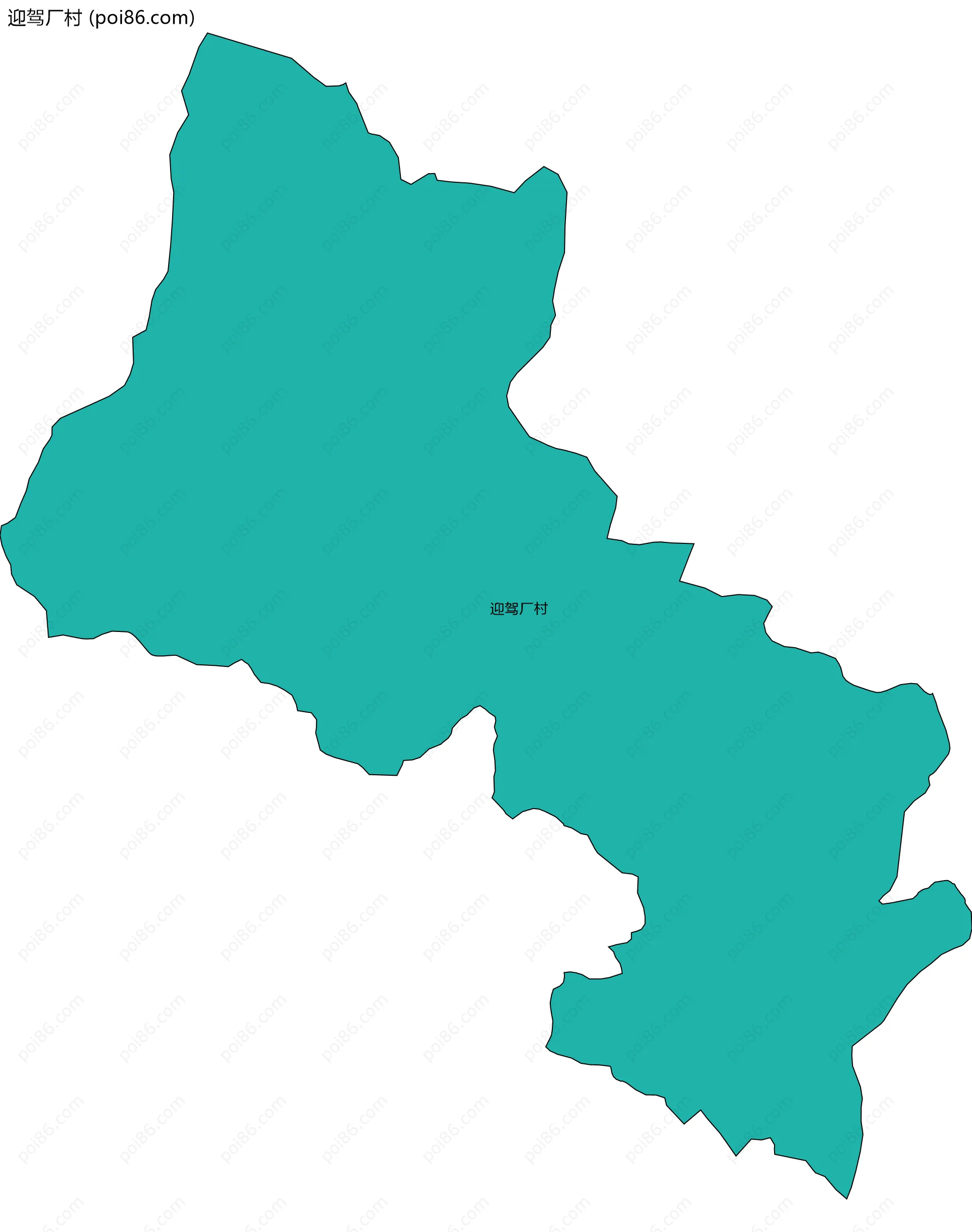 迎驾厂村边界地图
