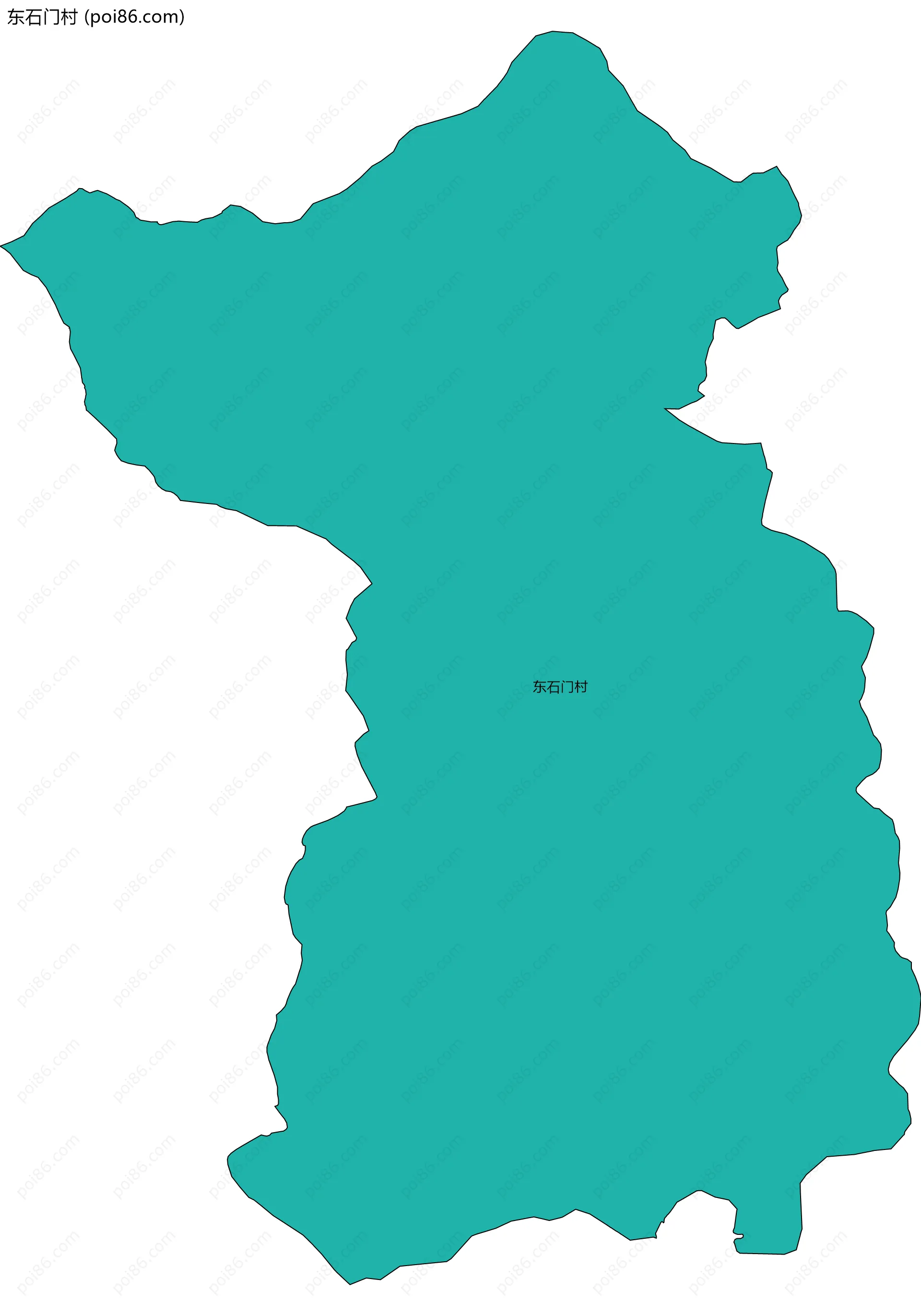 东石门村边界地图