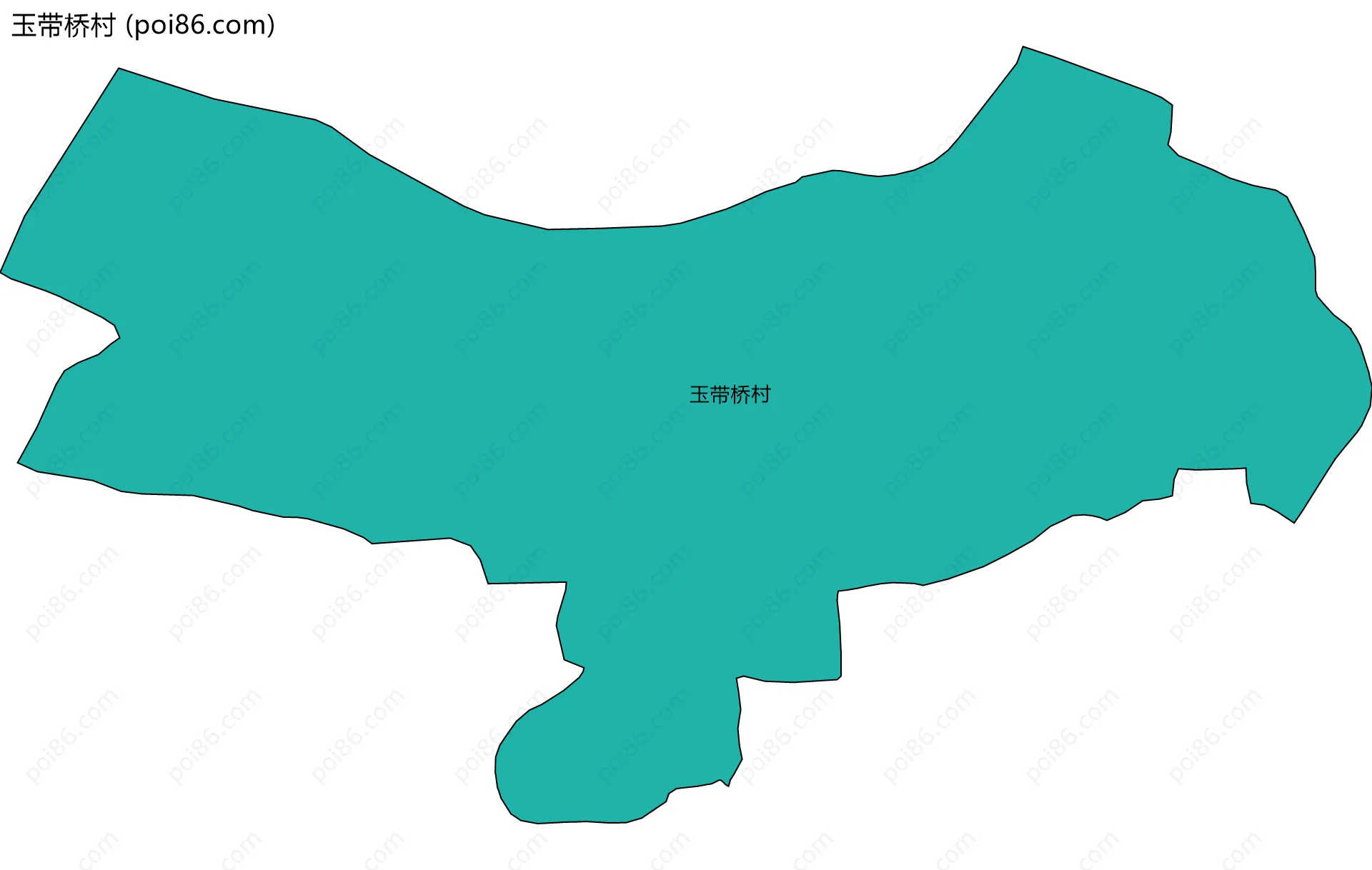 玉带桥村边界地图
