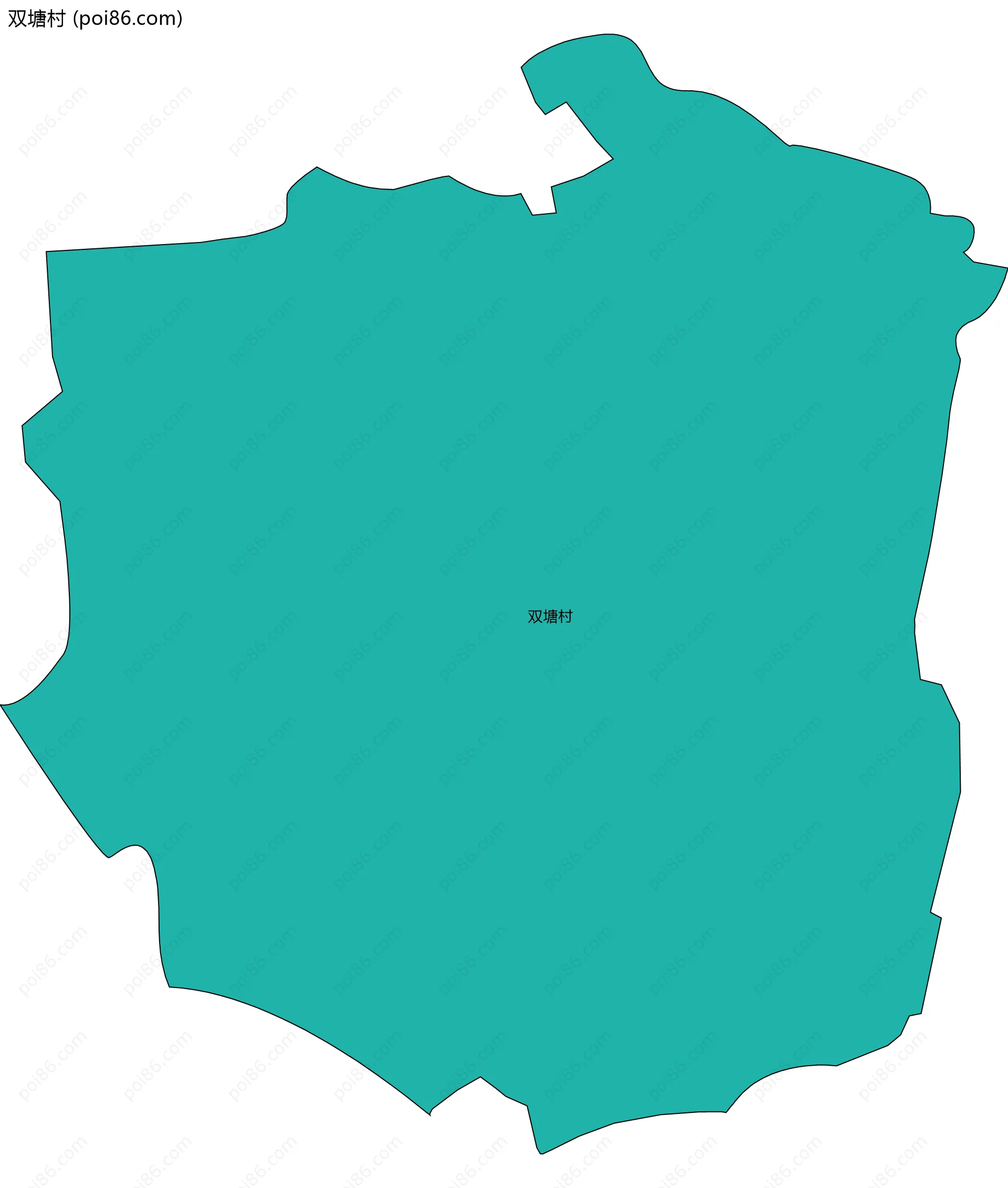 双塘村边界地图