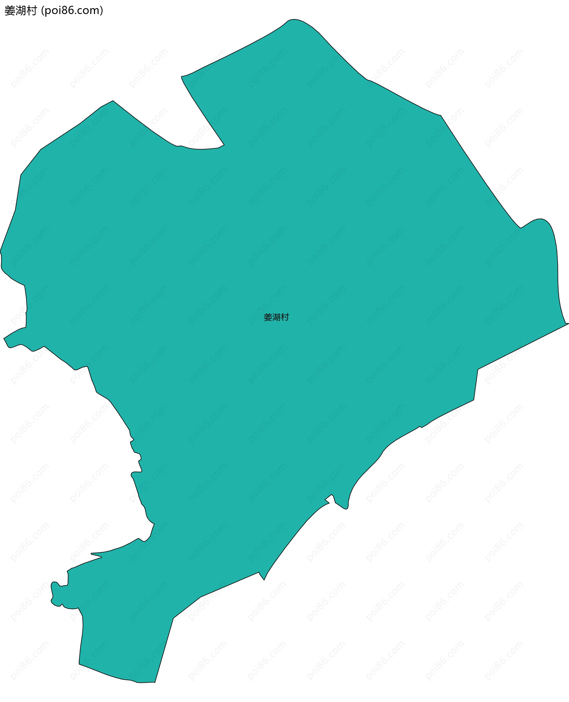 姜湖村边界地图