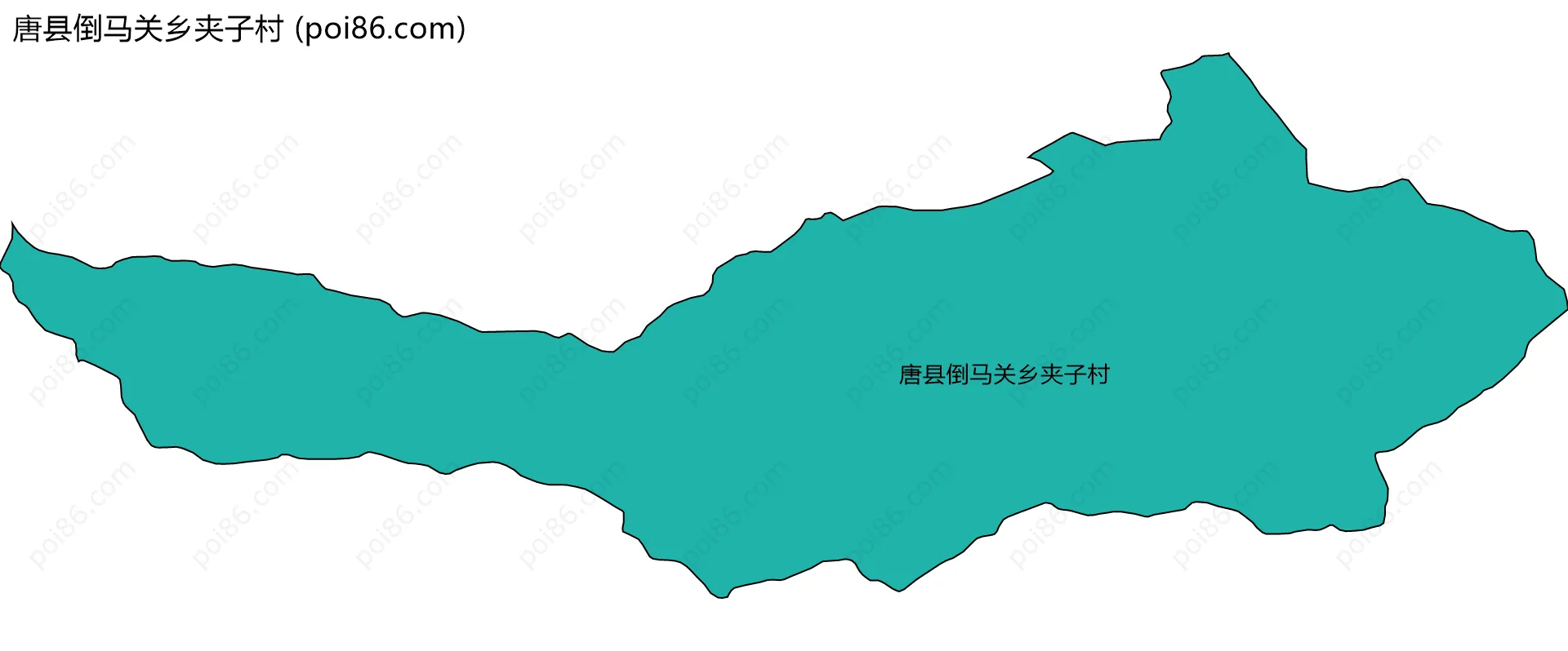 唐县倒马关乡夹子村边界地图