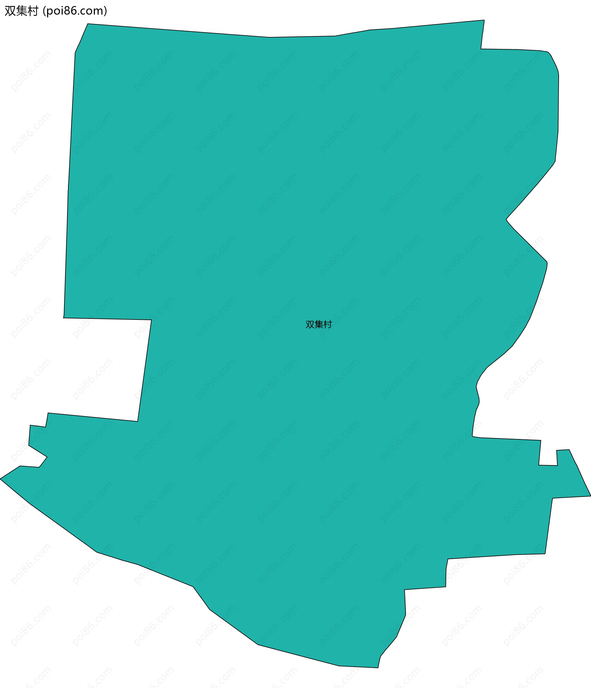 双集村边界地图