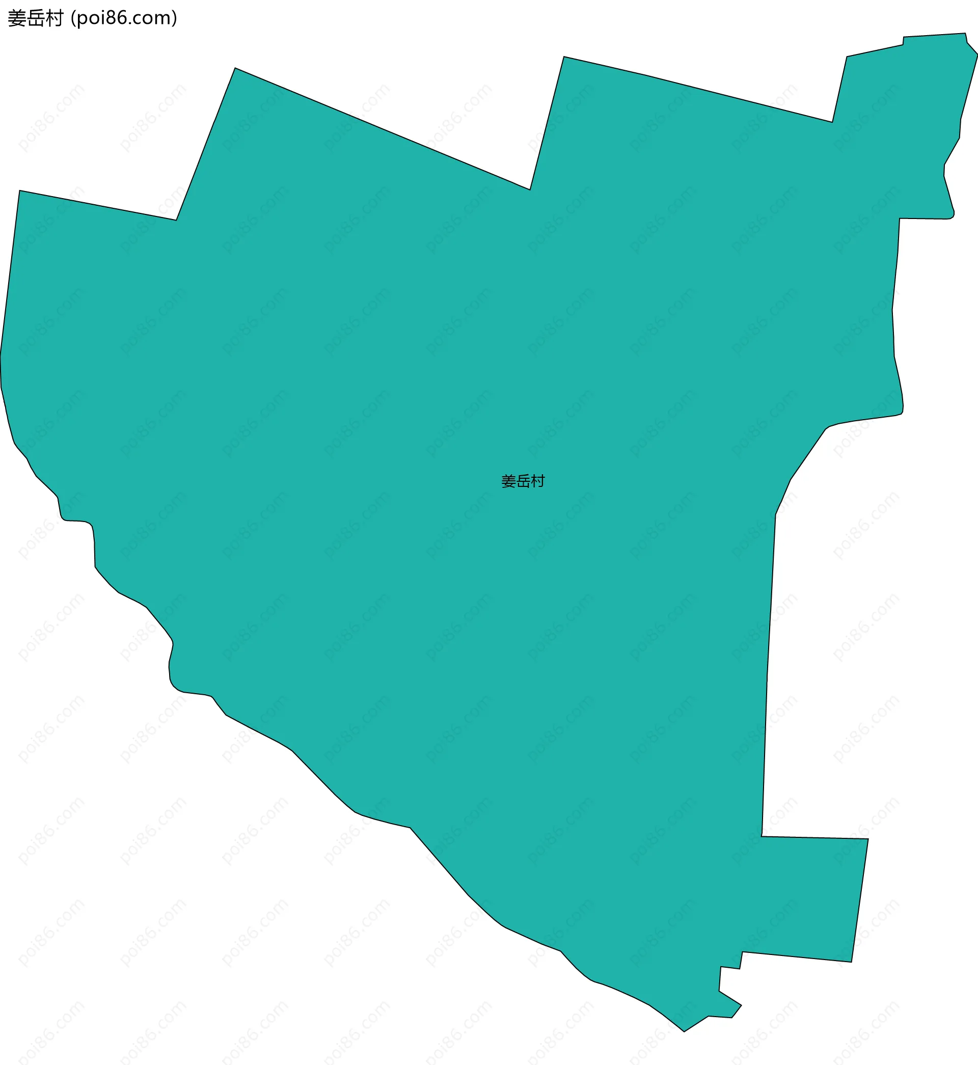 姜岳村边界地图