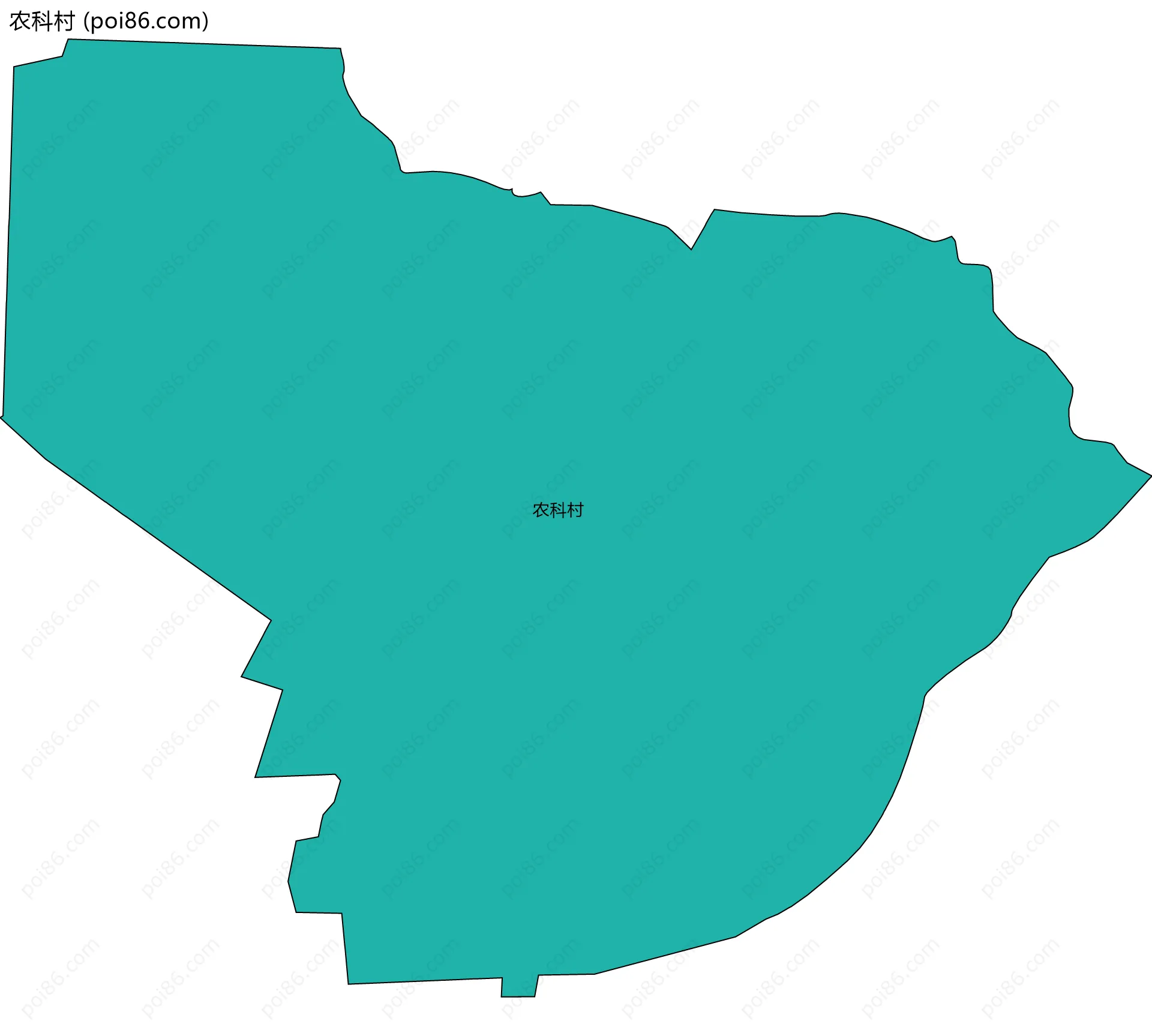 农科村边界地图