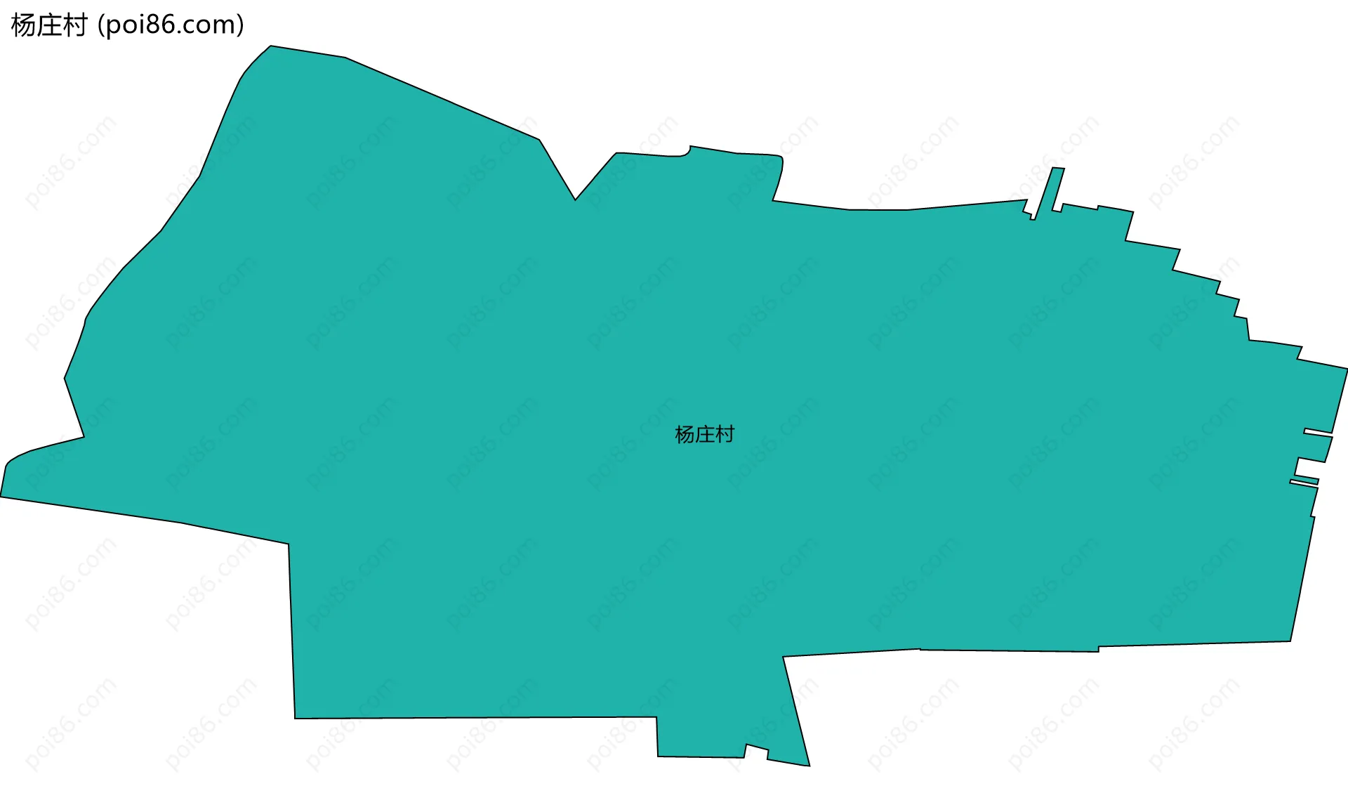 杨庄村边界地图