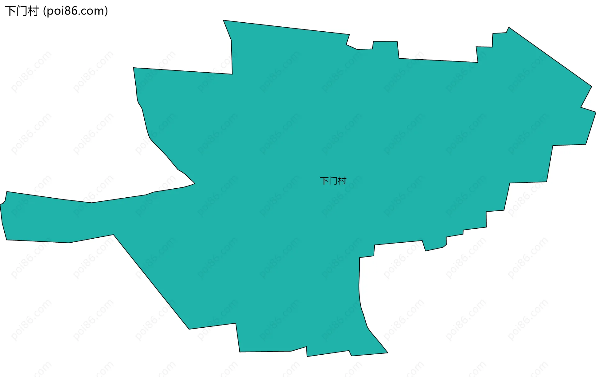 下门村边界地图