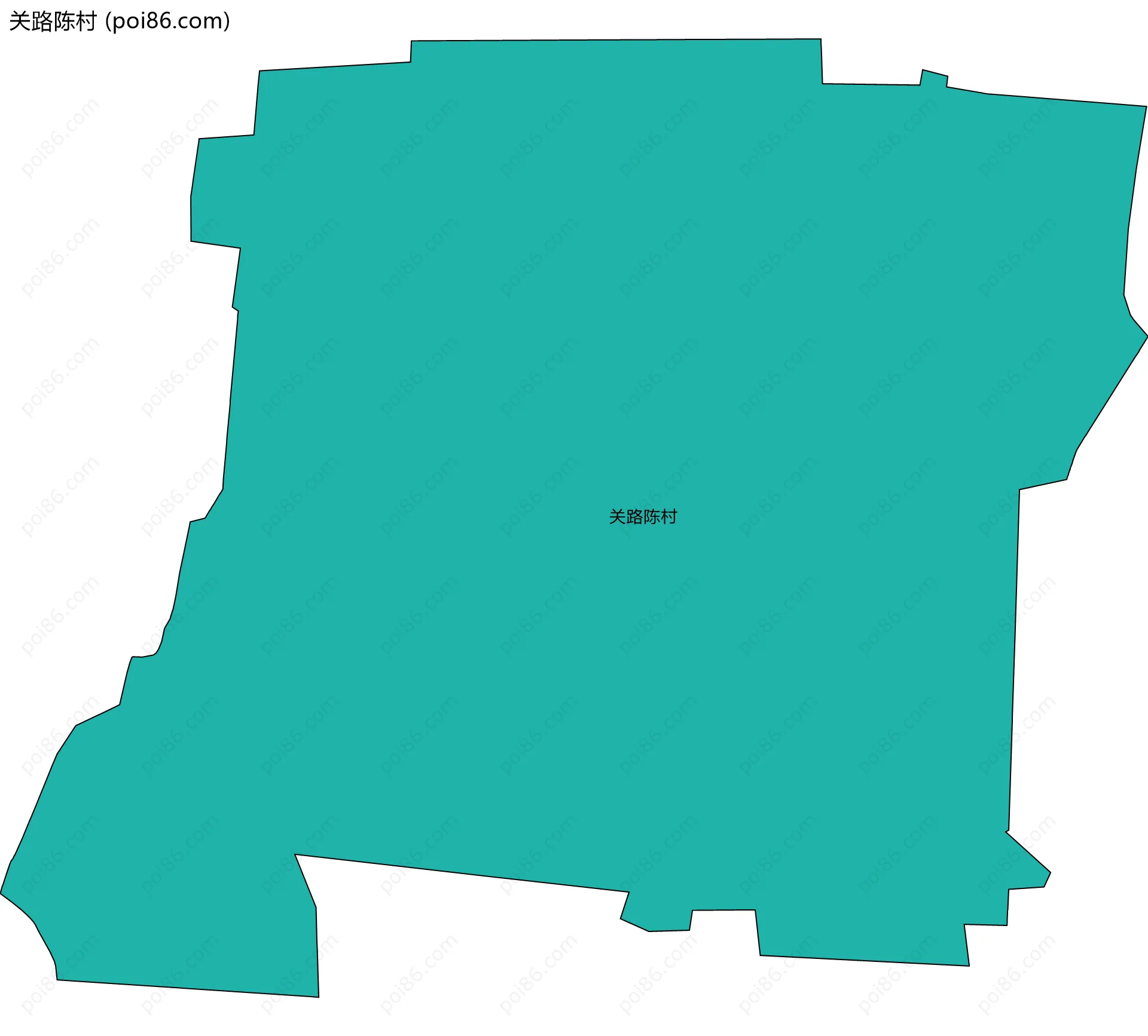 关路陈村边界地图