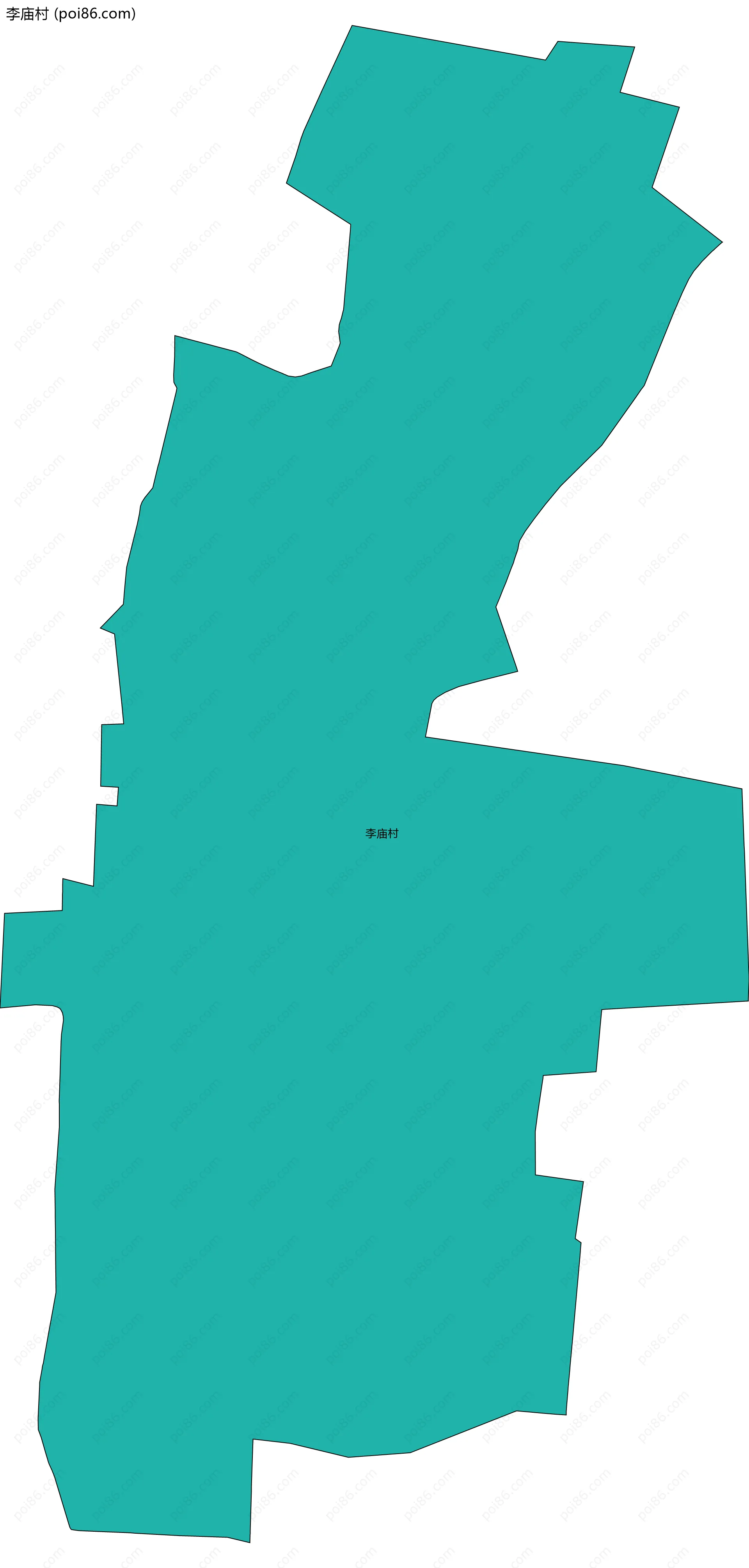 李庙村边界地图