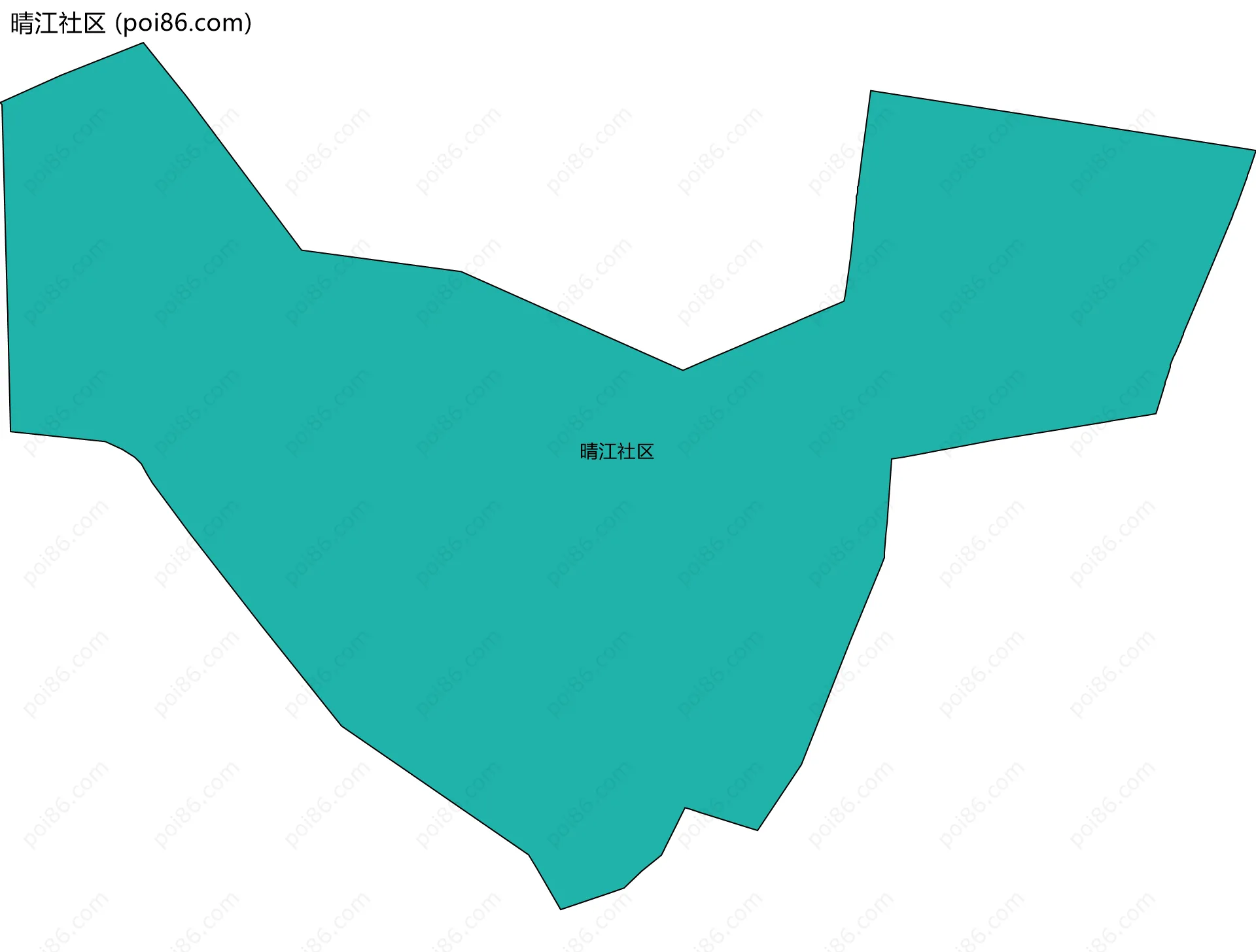 晴江社区边界地图