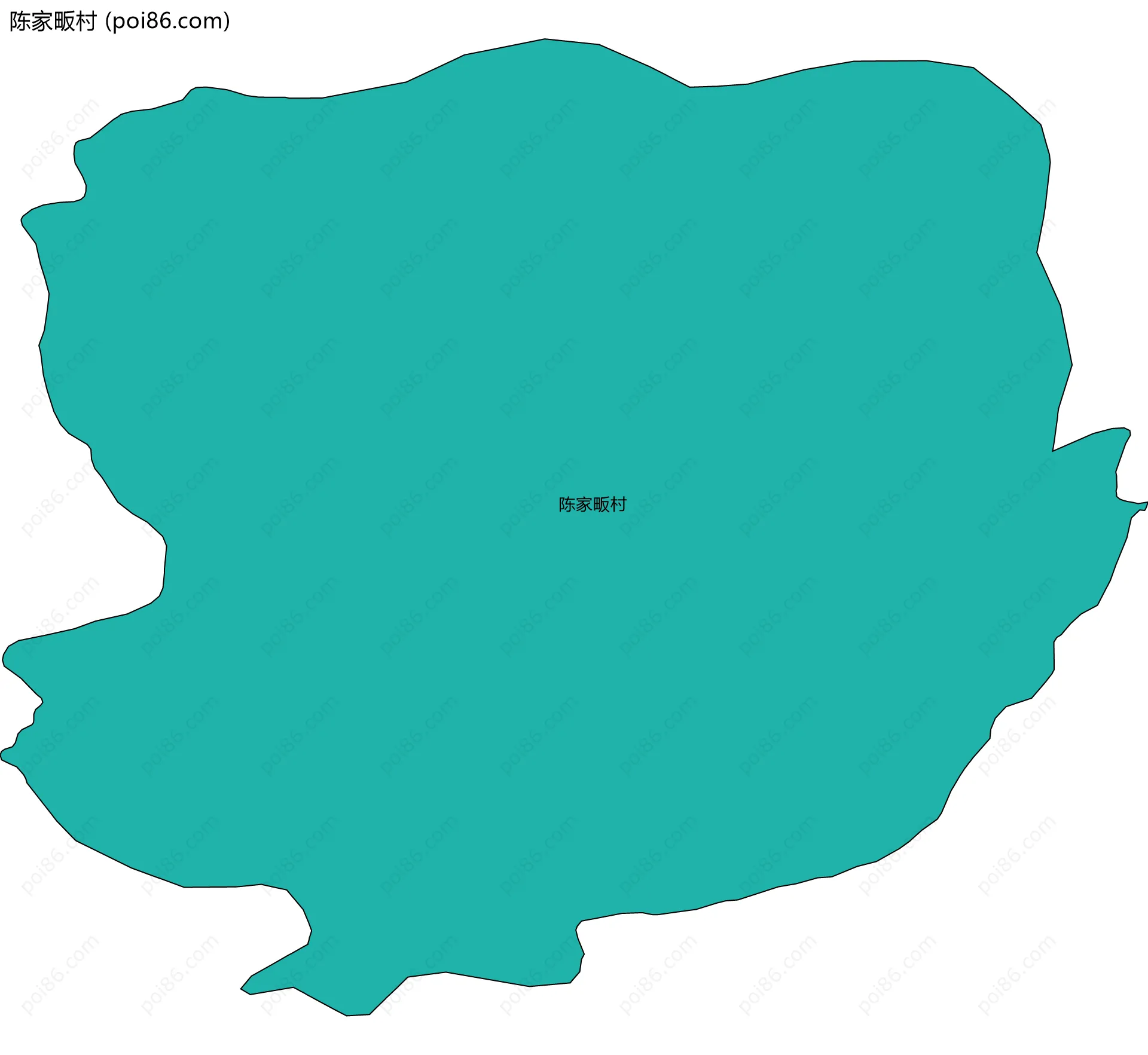 陈家畈村边界地图